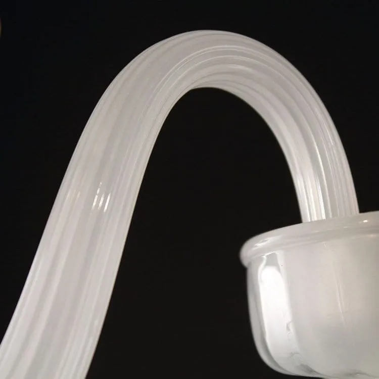 2 Light Wall Sconce in "Silk" Murano Blown Glass