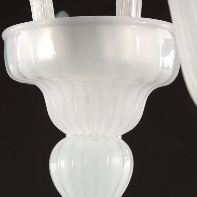 2 Light Wall Sconce in "Silk" Murano Blown Glass
