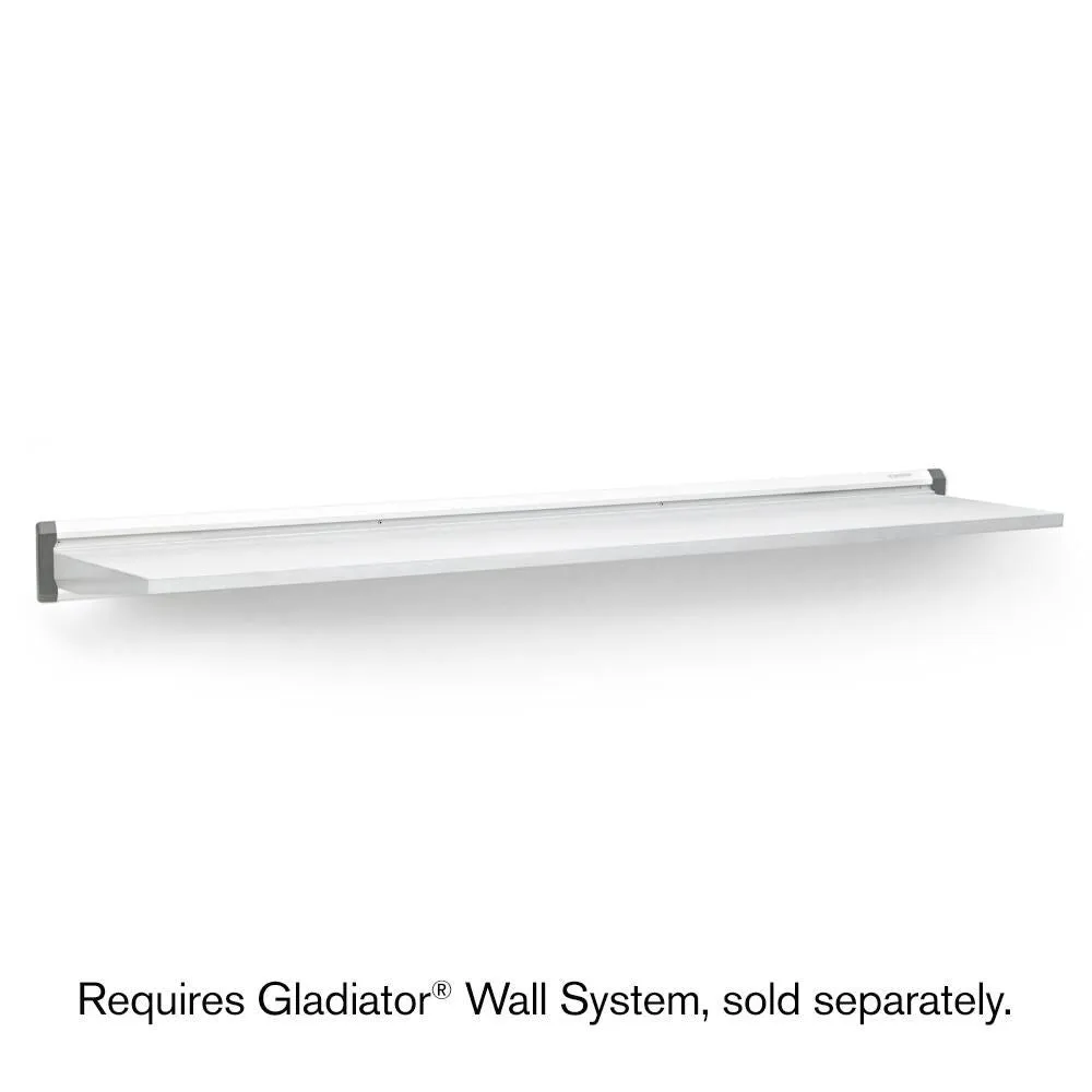 48 Solid Shelf - Hammered White Wall Accessory