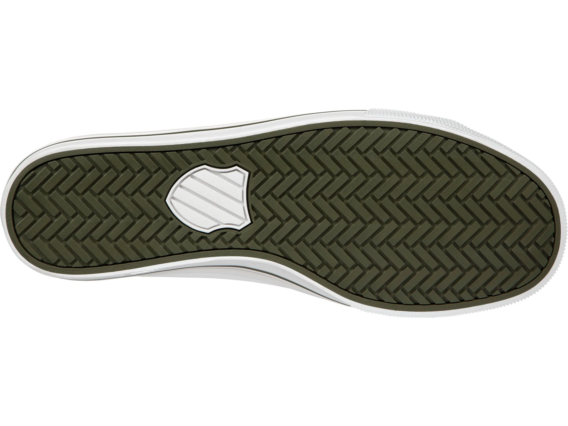 75450-145-M | UNISEX BCV LEATHER | WHITE/RIFLE GREEN/WHISPER WHITE