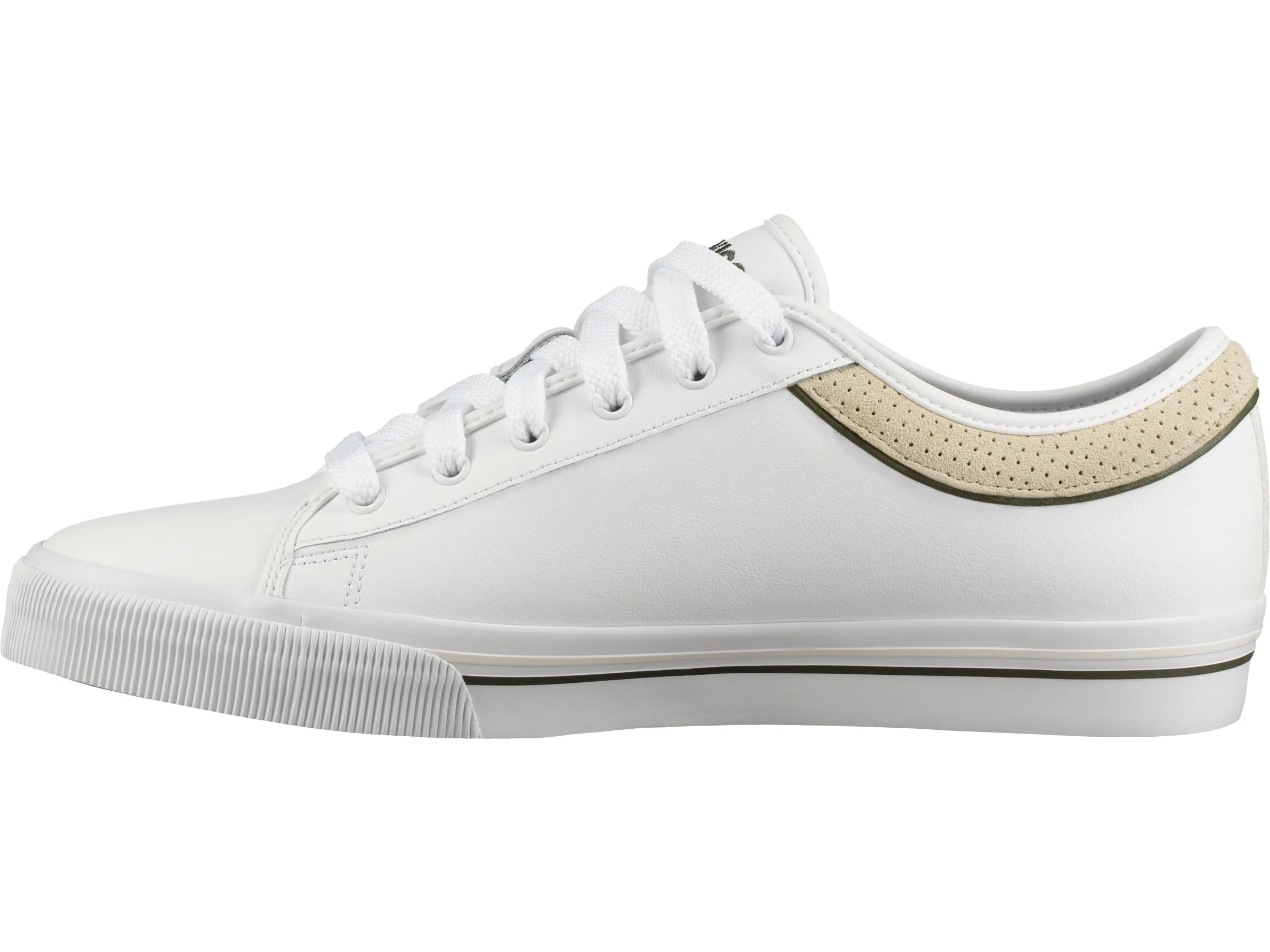 75450-145-M | UNISEX BCV LEATHER | WHITE/RIFLE GREEN/WHISPER WHITE