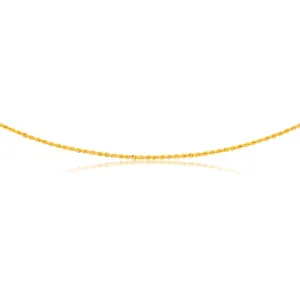 9ct Yellow Gold 45cm Rope Chain 50Gauge