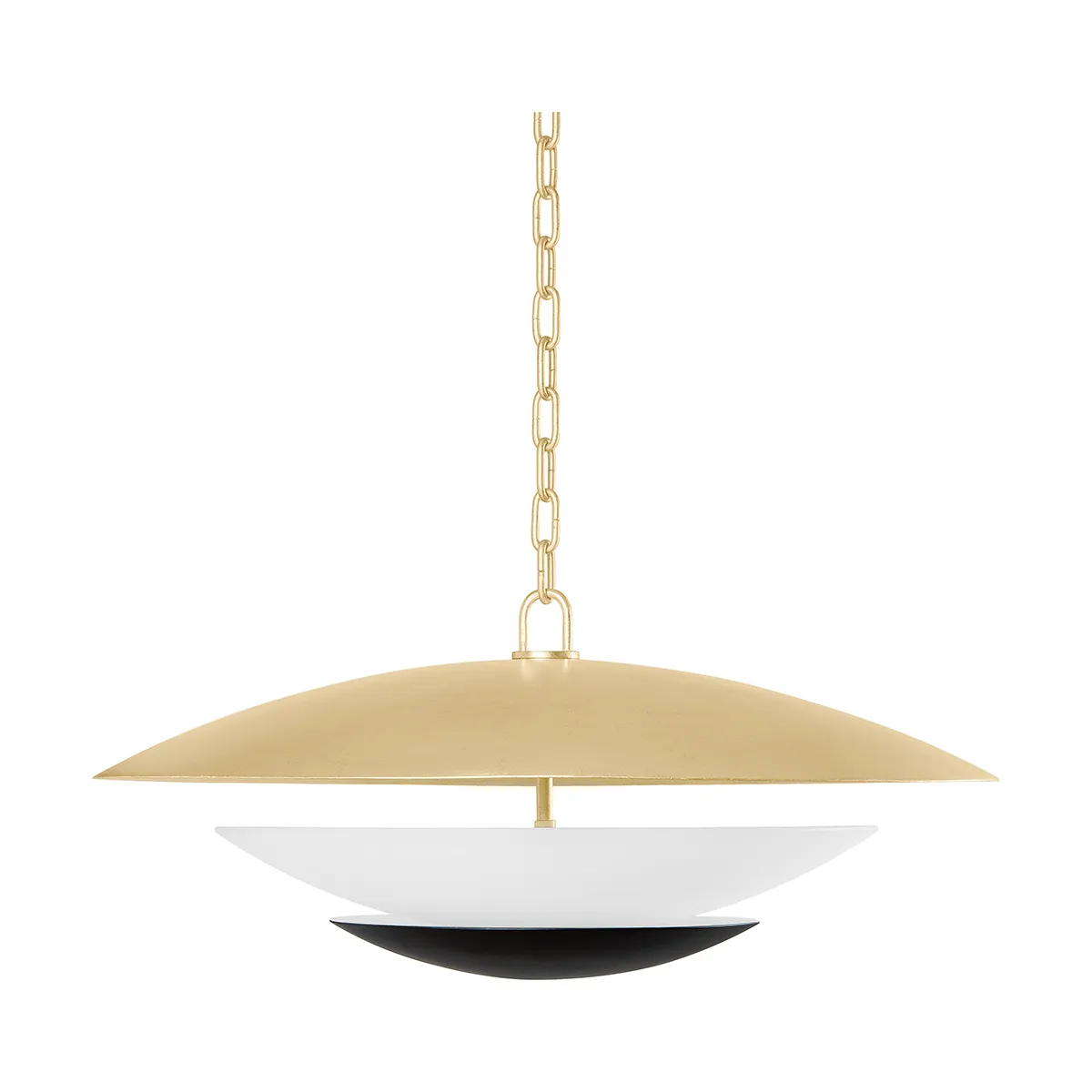 Adara Chandelier - Vintage Gold Leaf And Soft Black 4 Lights