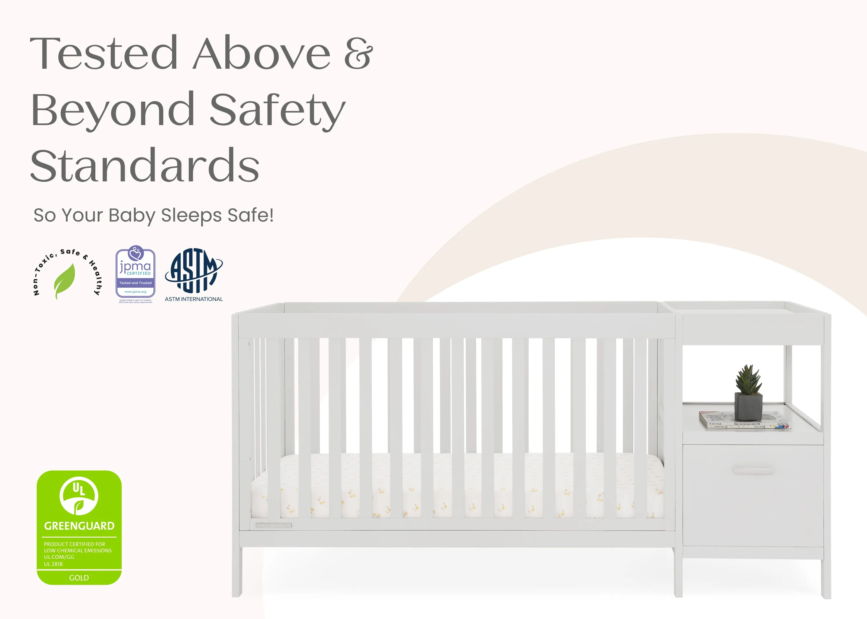 Alice 5-in-1 Convertible Crib and Changer