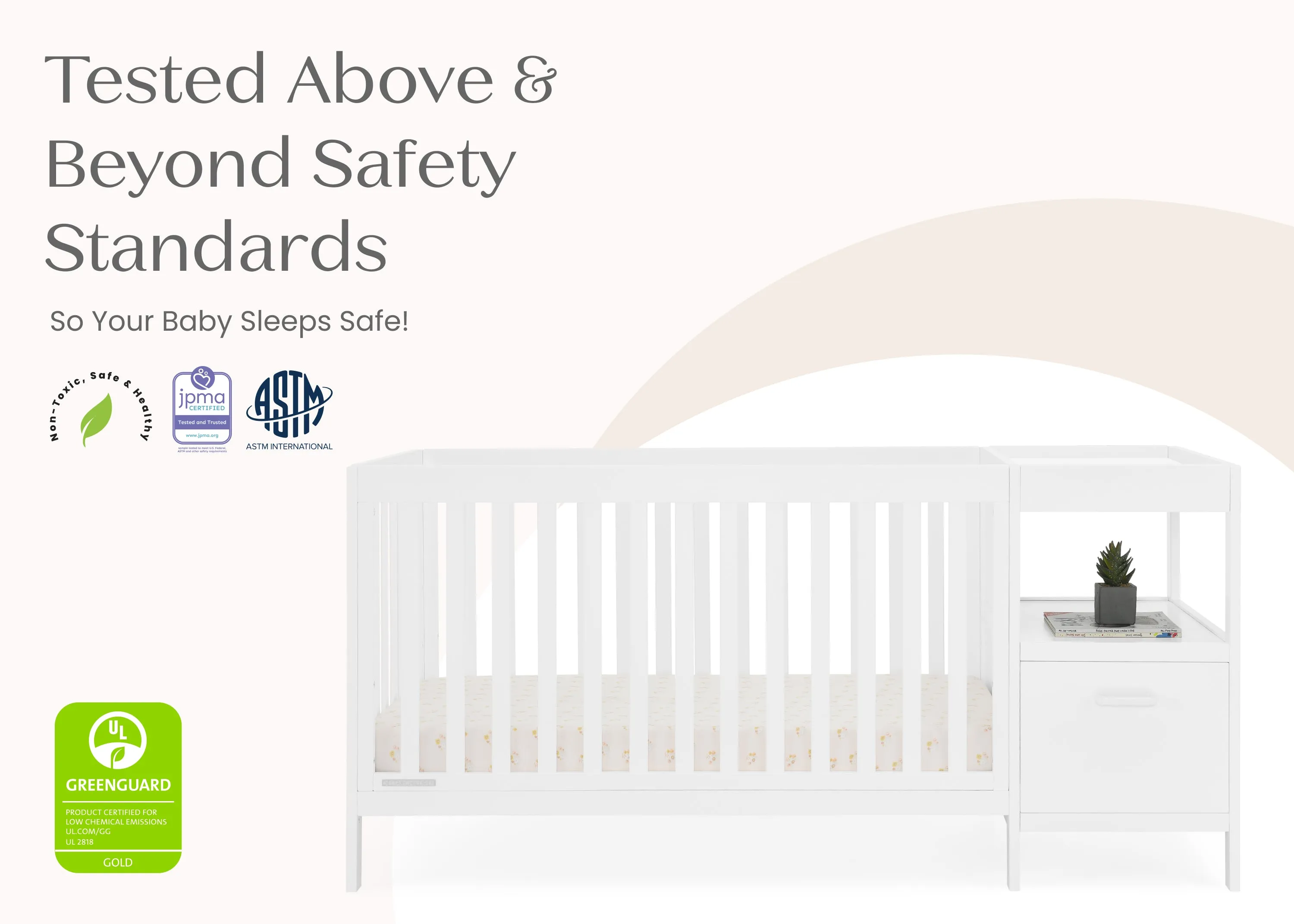 Alice 5-in-1 Convertible Crib and Changer