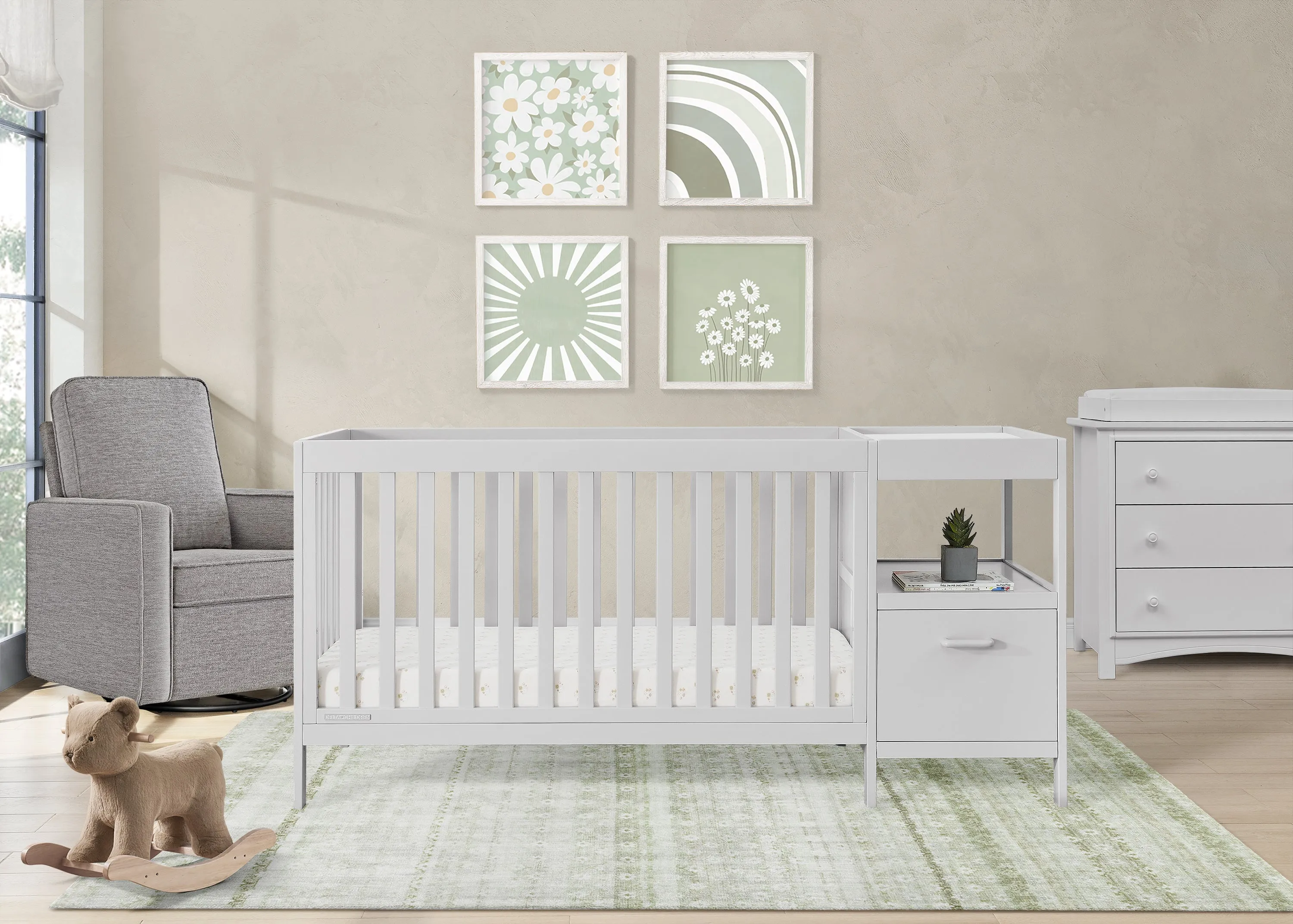 Alice 5-in-1 Convertible Crib and Changer