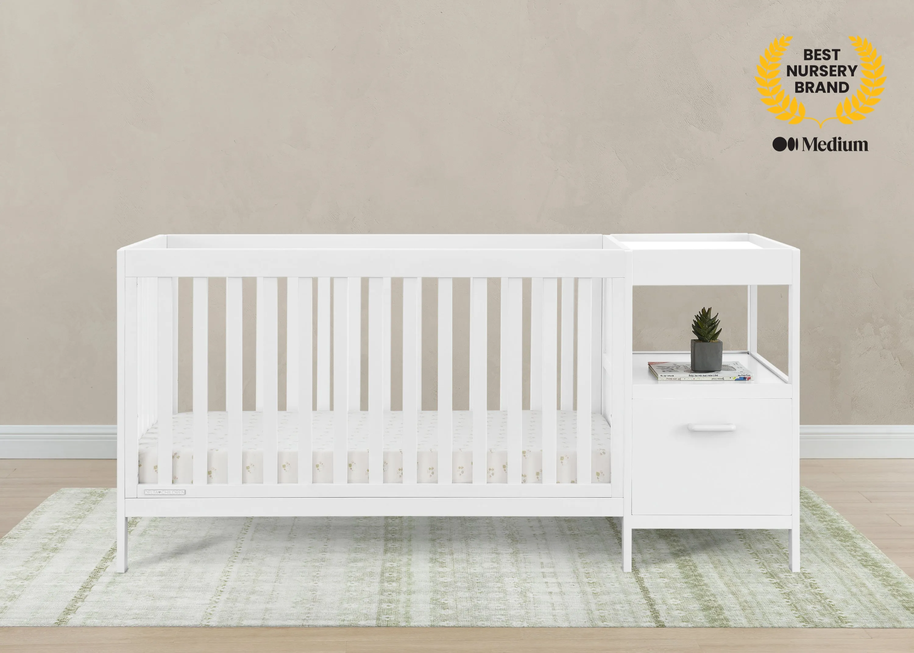 Alice 5-in-1 Convertible Crib and Changer