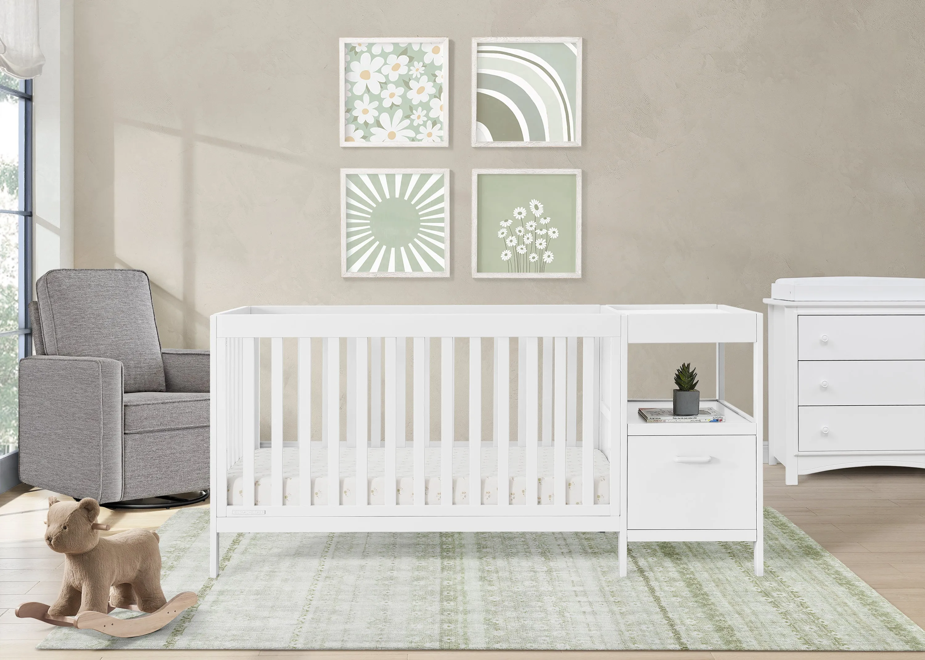 Alice 5-in-1 Convertible Crib and Changer