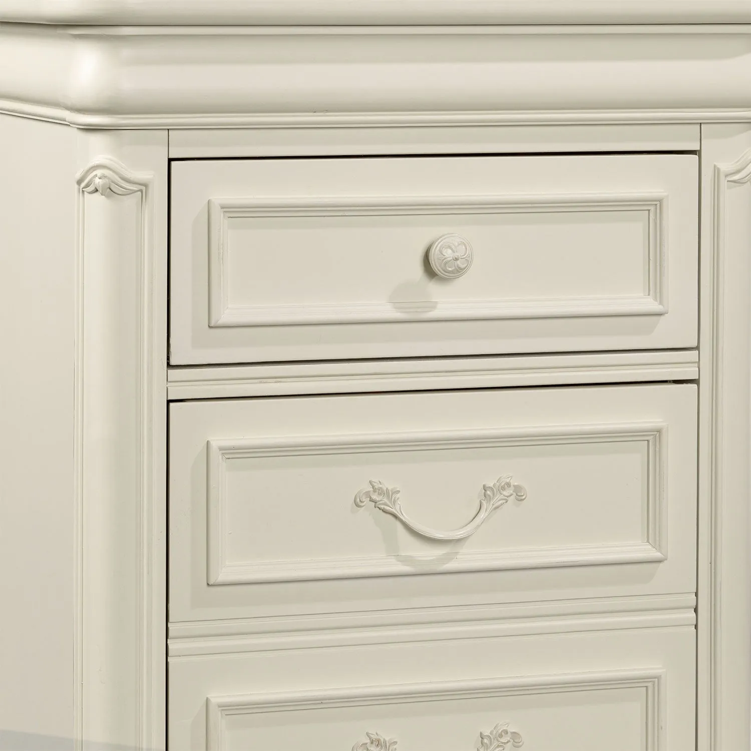 Amber Night Table - Antique White