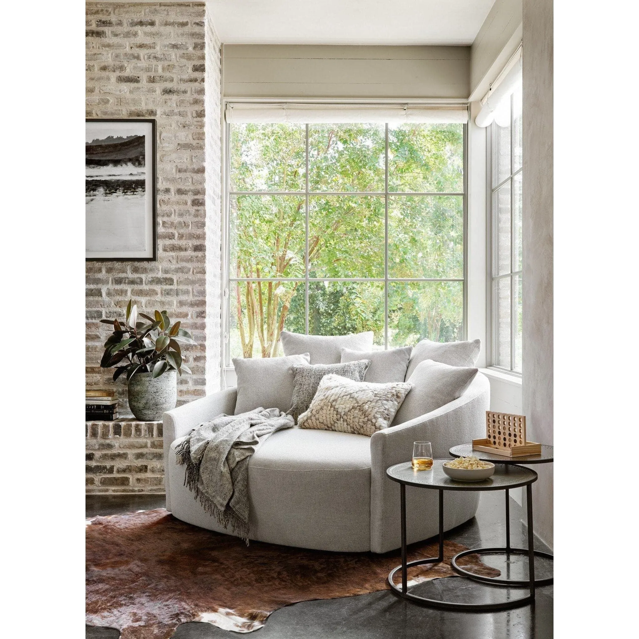 Anaya Media Lounger - Delta Bisque