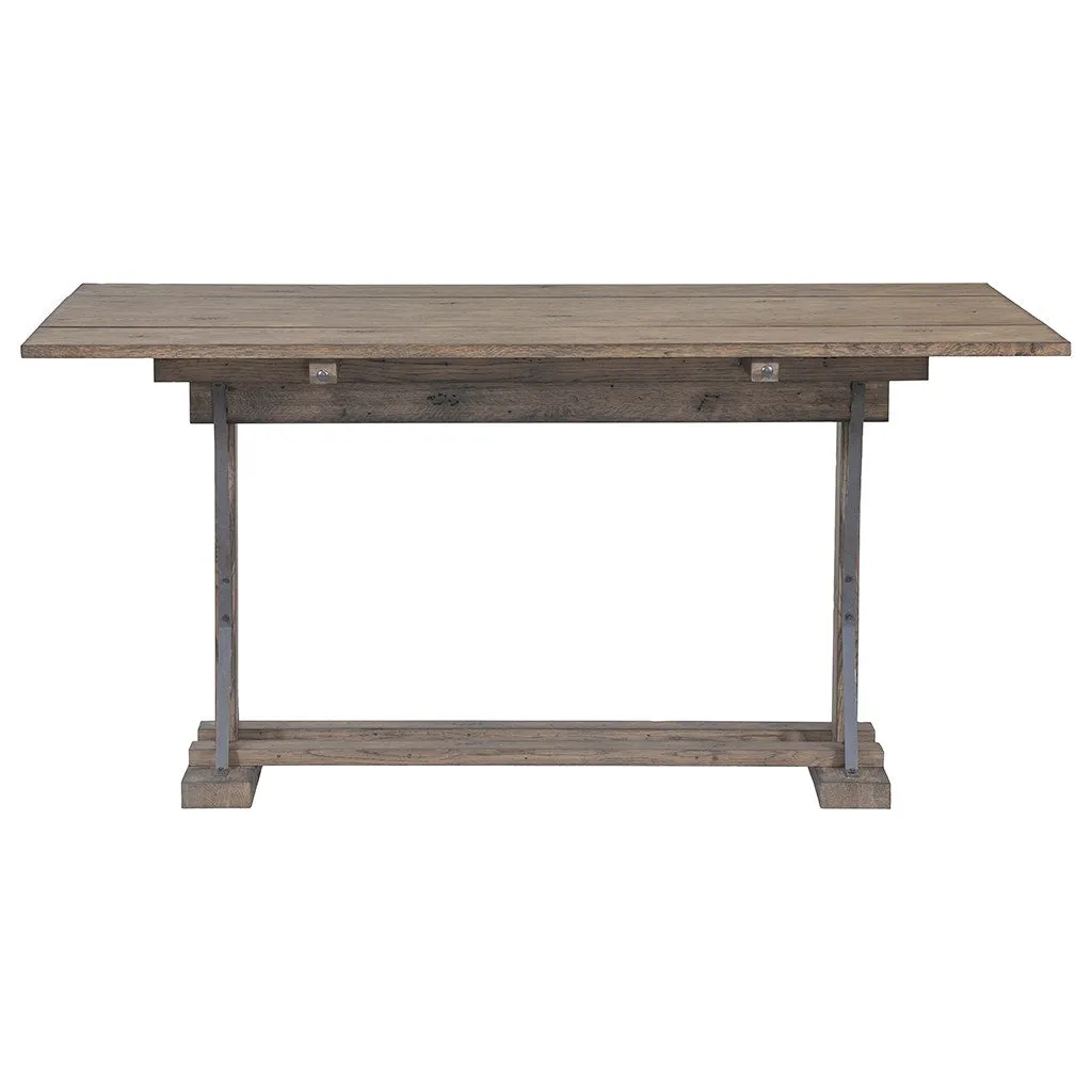 Arcadian Flip-Top Console Table - Burnished Oak - White Oak Solids