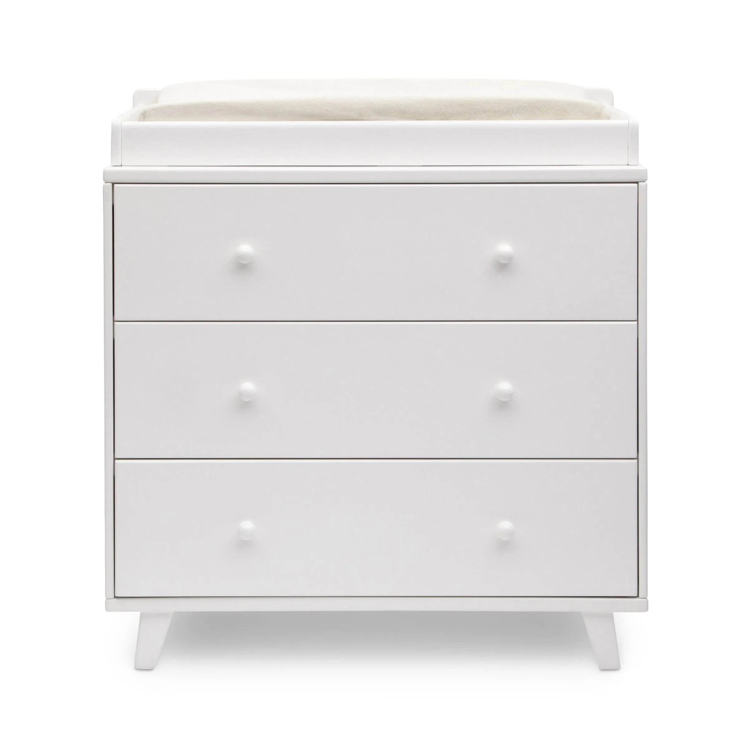 Ava 3 Drawer Dresser with Changing Top and Interlocking Drawers