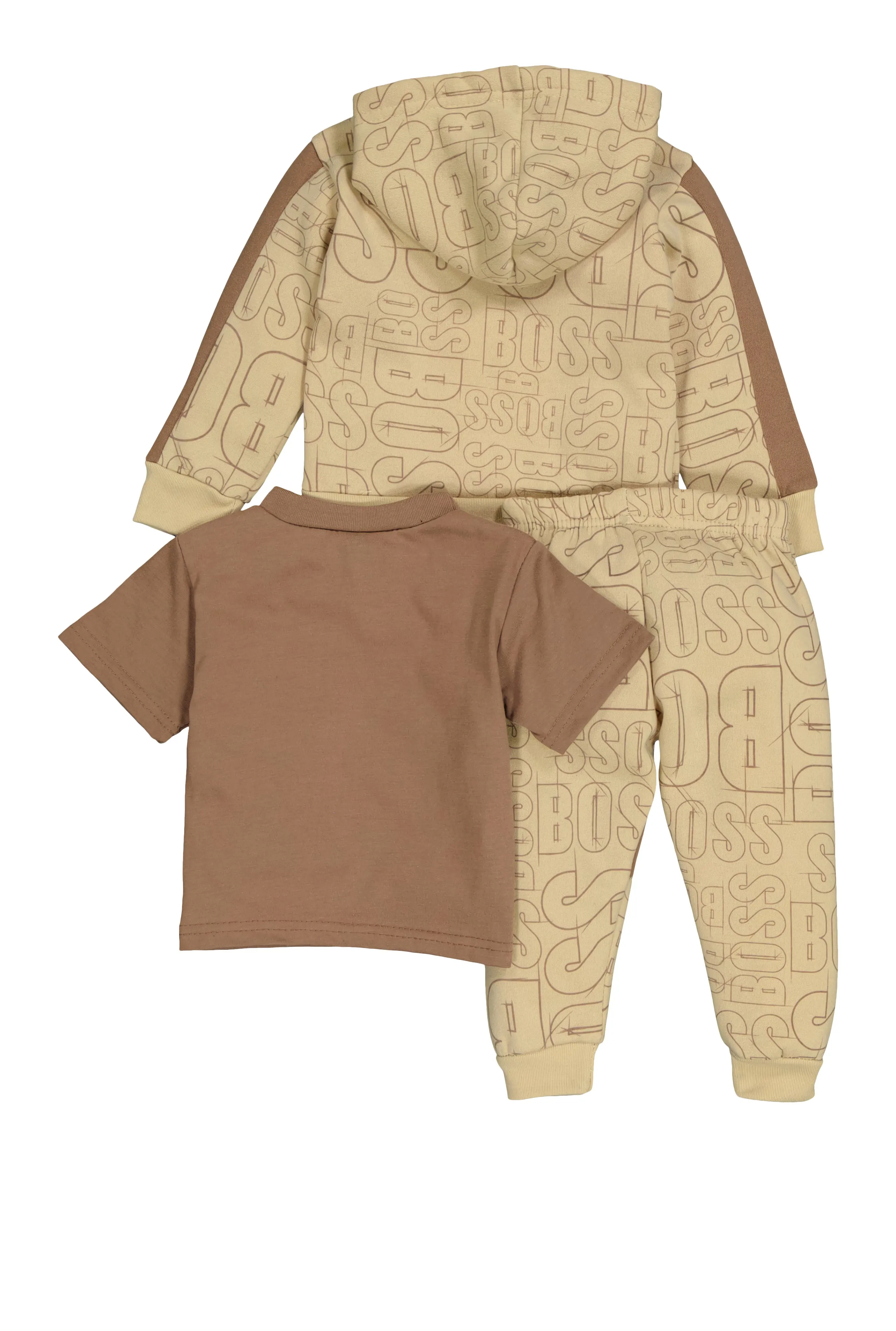 Baby Boys 12-24M Boss Sweatshirt and Tee with Joggers