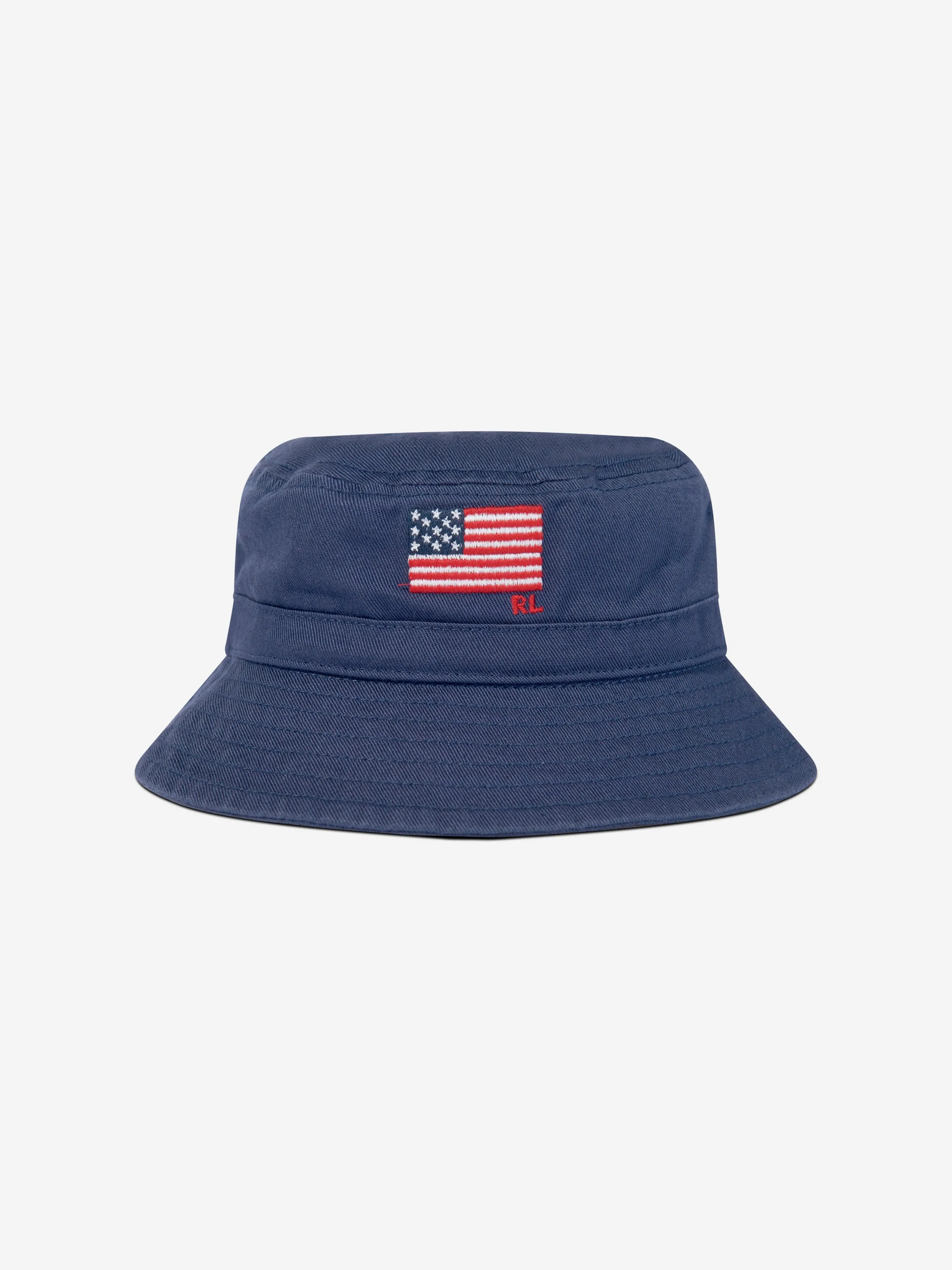 Baby Boys Chino Flag Bucket Hat in Navy