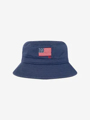 Baby Boys Chino Flag Bucket Hat in Navy