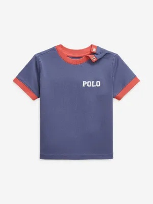 Baby Boys Polo T-Shirt in Blue