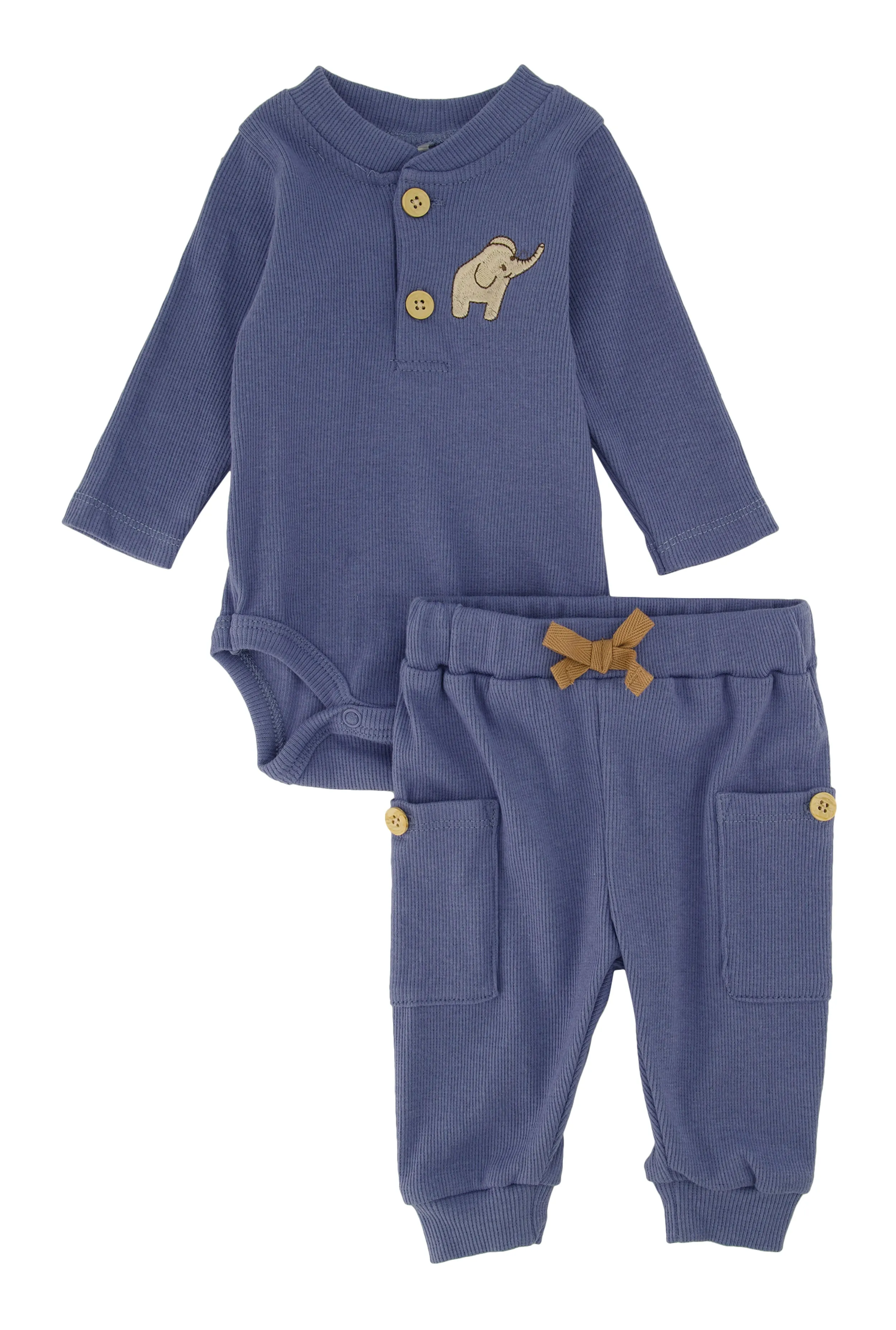 Baby Elephant Graphic Bodysuit and Joggers