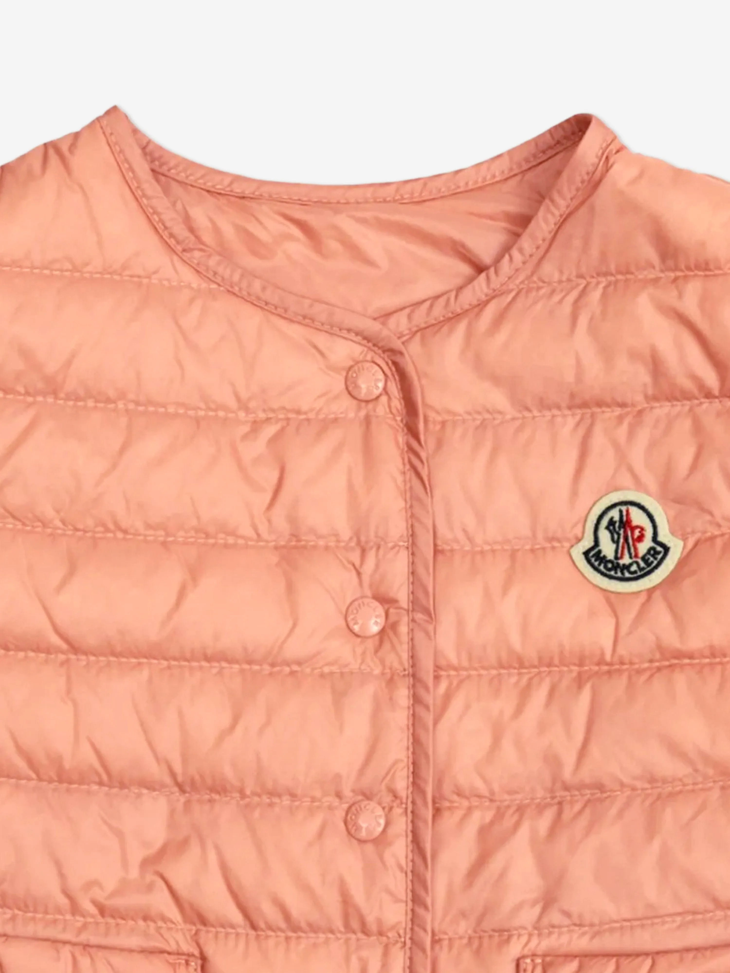 Baby Girls Down Padded Portia Gilet in Pink
