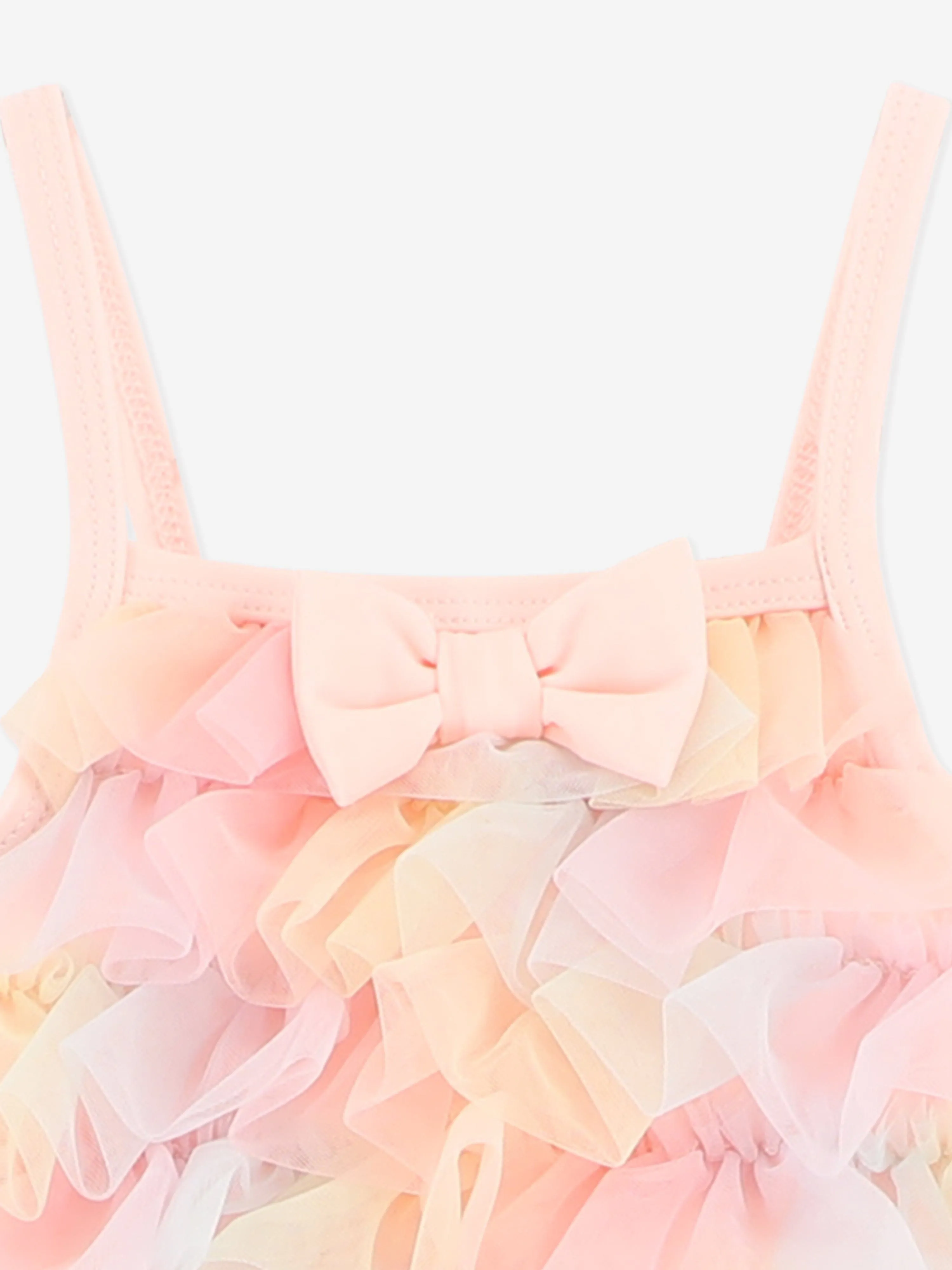 Baby Girls Minnow Rainbow Swimsuit in Pink