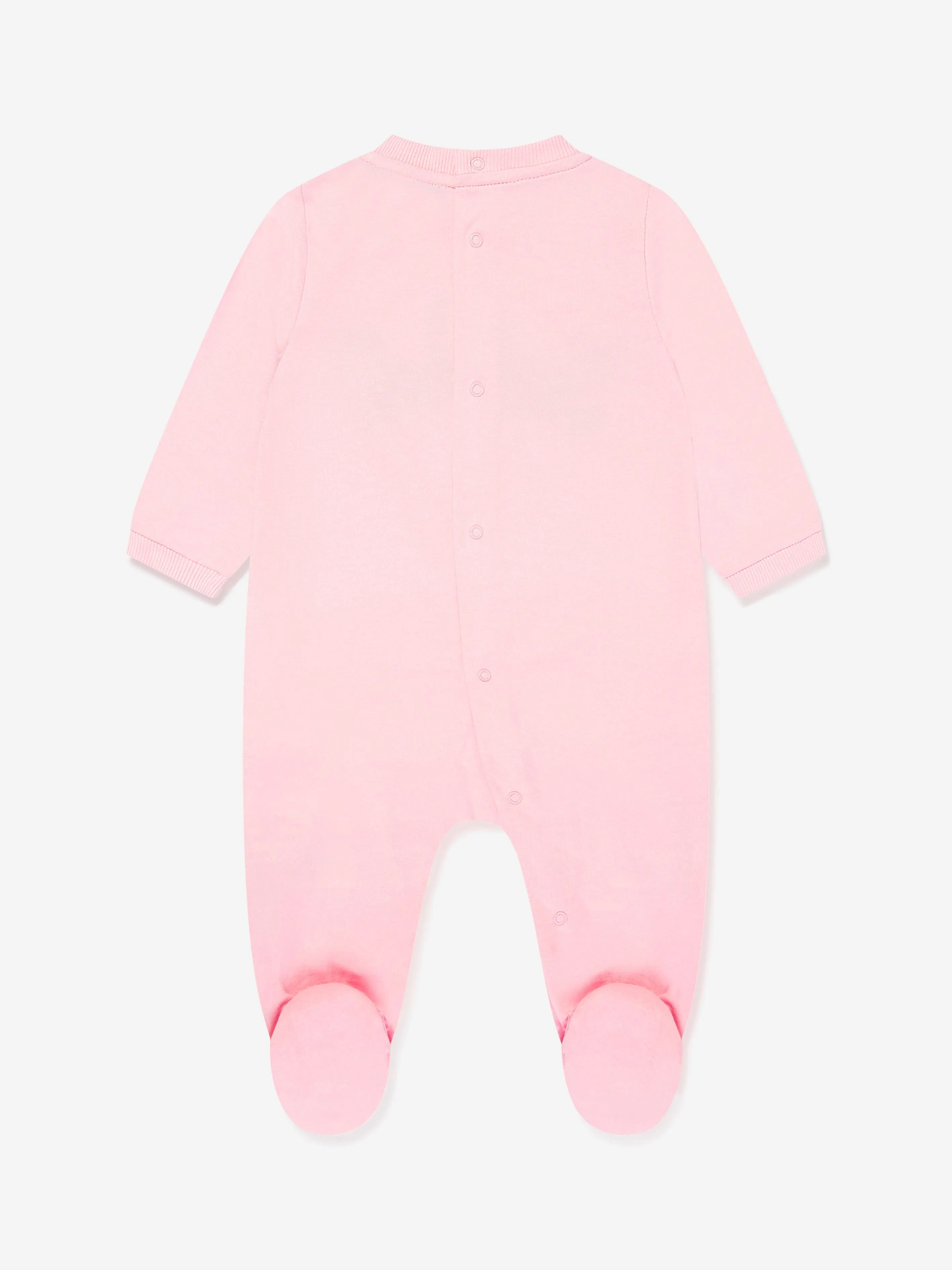 Baby Girls Teddy Bear Logo Babygrow Set in Pink