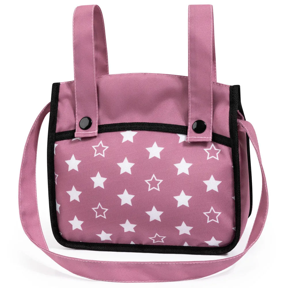 Bayer Design Xeo Pram Playset for Dolls - Pink, White, Stars