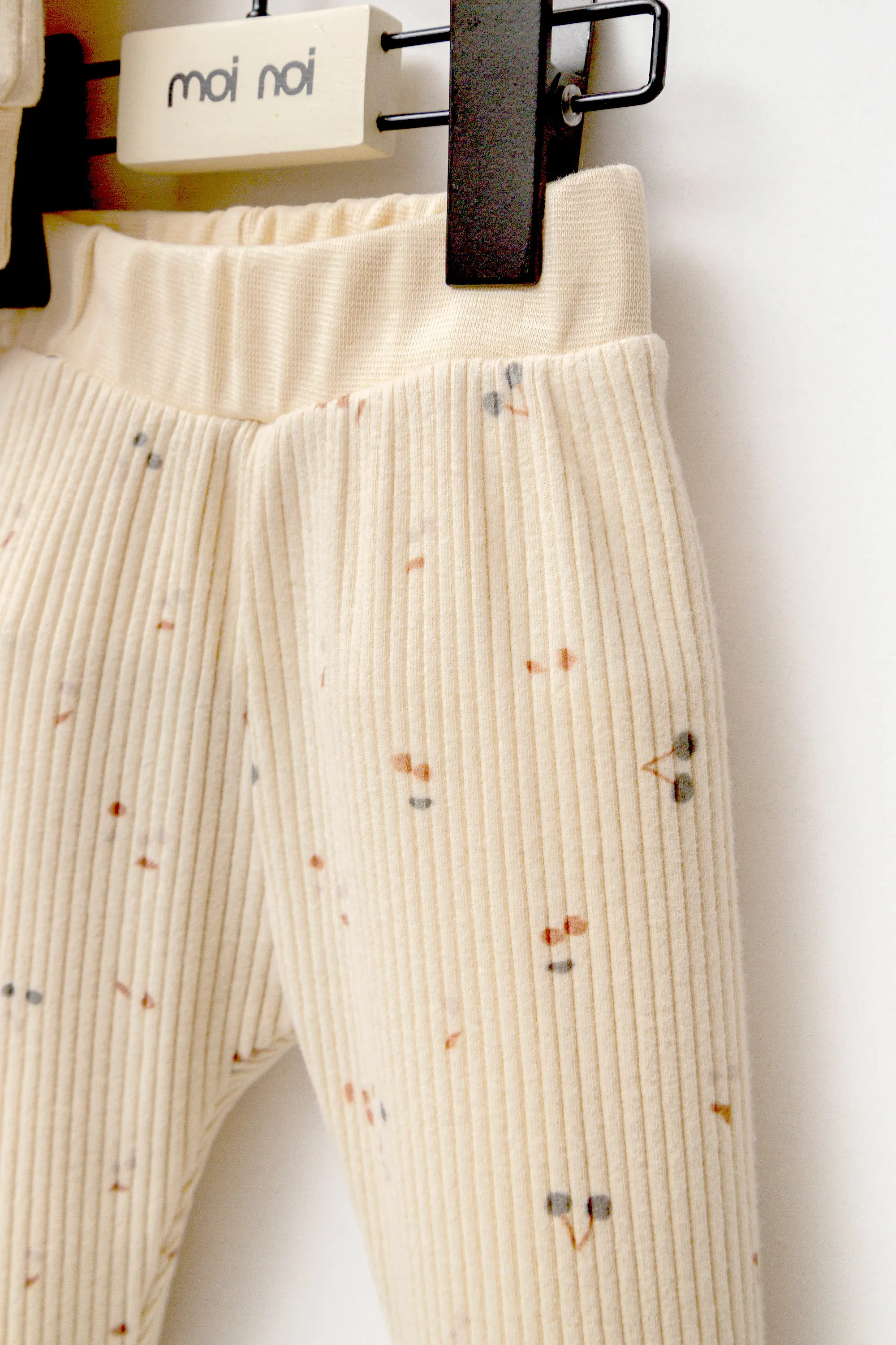 Beige Cherry Print Outfit & Hat