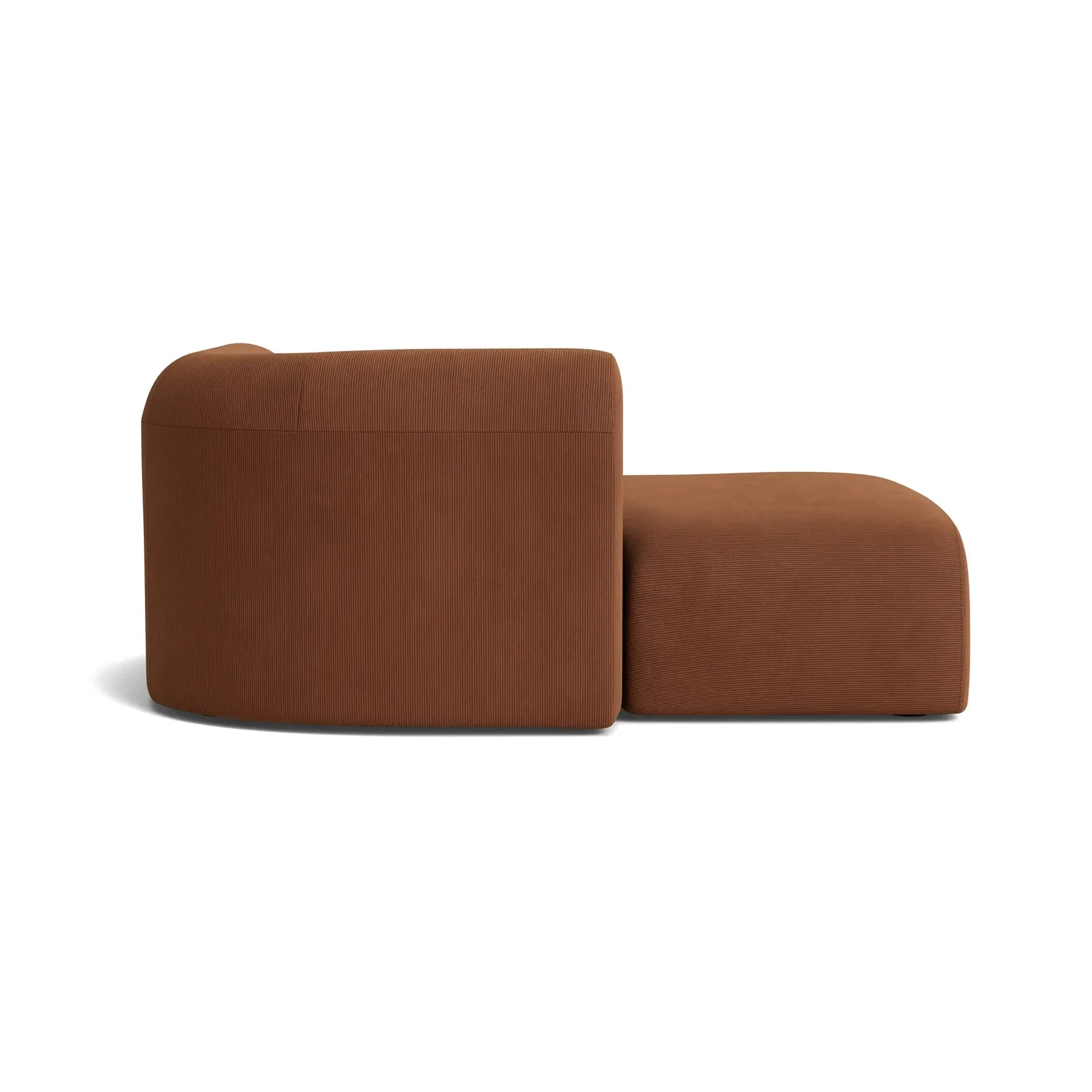 Berg Left Chaise Module - Corduroy Cocoa