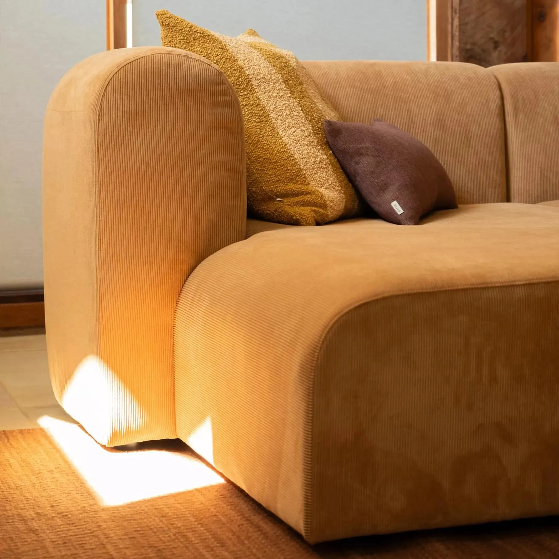 Berg Right Chaise Module - Corduroy Fawn