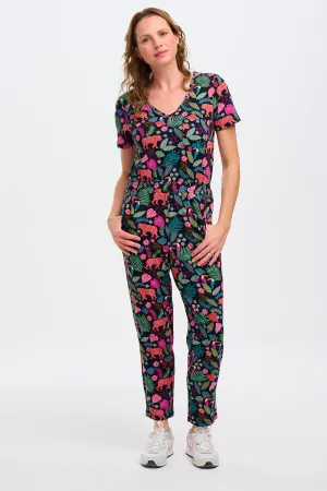 Bianca Jersey Jumpsuit - Black. Tigers & Toucans