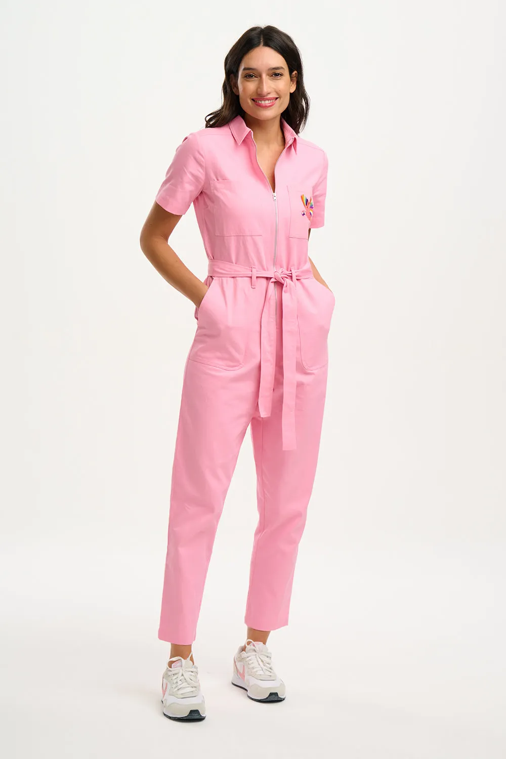 Billy Boilersuit - Pink. Rainbow Parrot