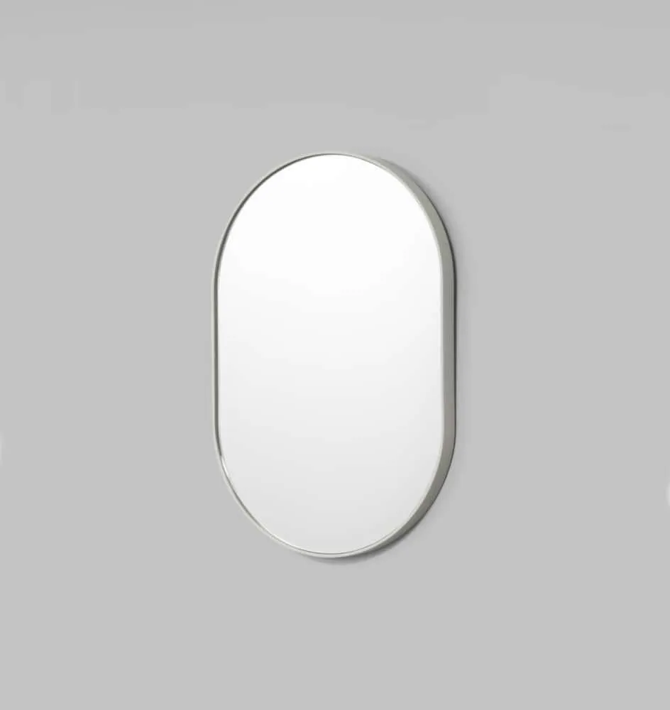Bjorn Oval Mirror - Dove 65cm x 100cm