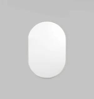 Bjorn Oval Mirror - Dove 65cm x 100cm