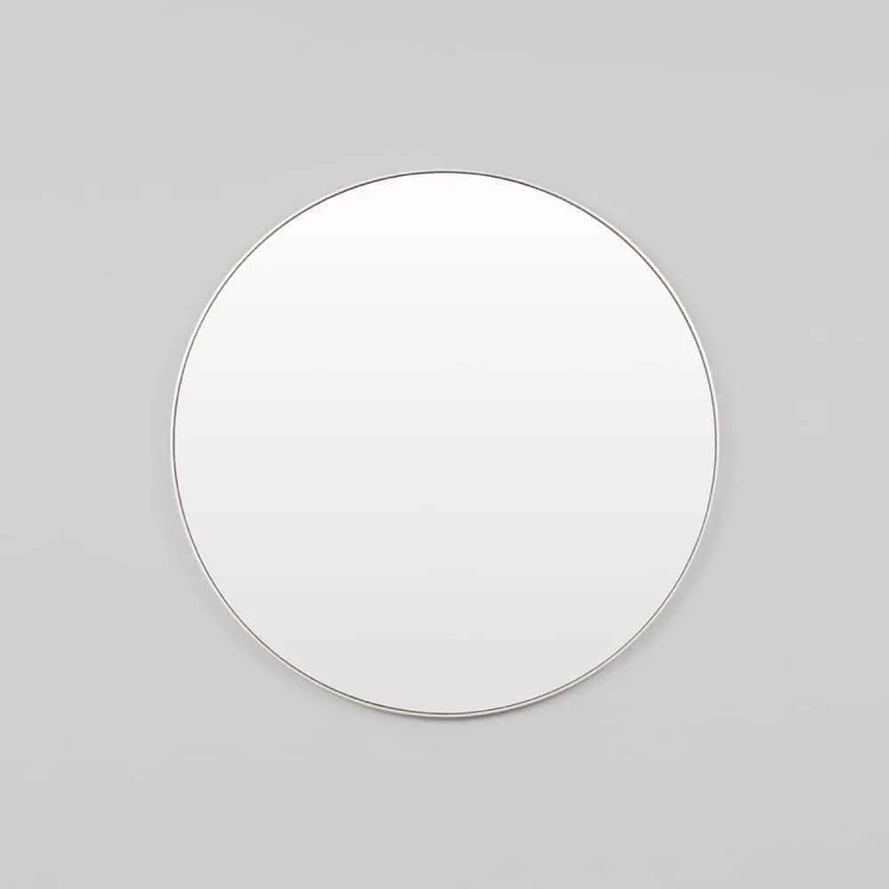 Bjorn Round Mirror - Silver 60cm