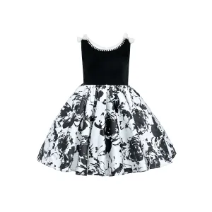 Black and White Abstract Maitland Dress