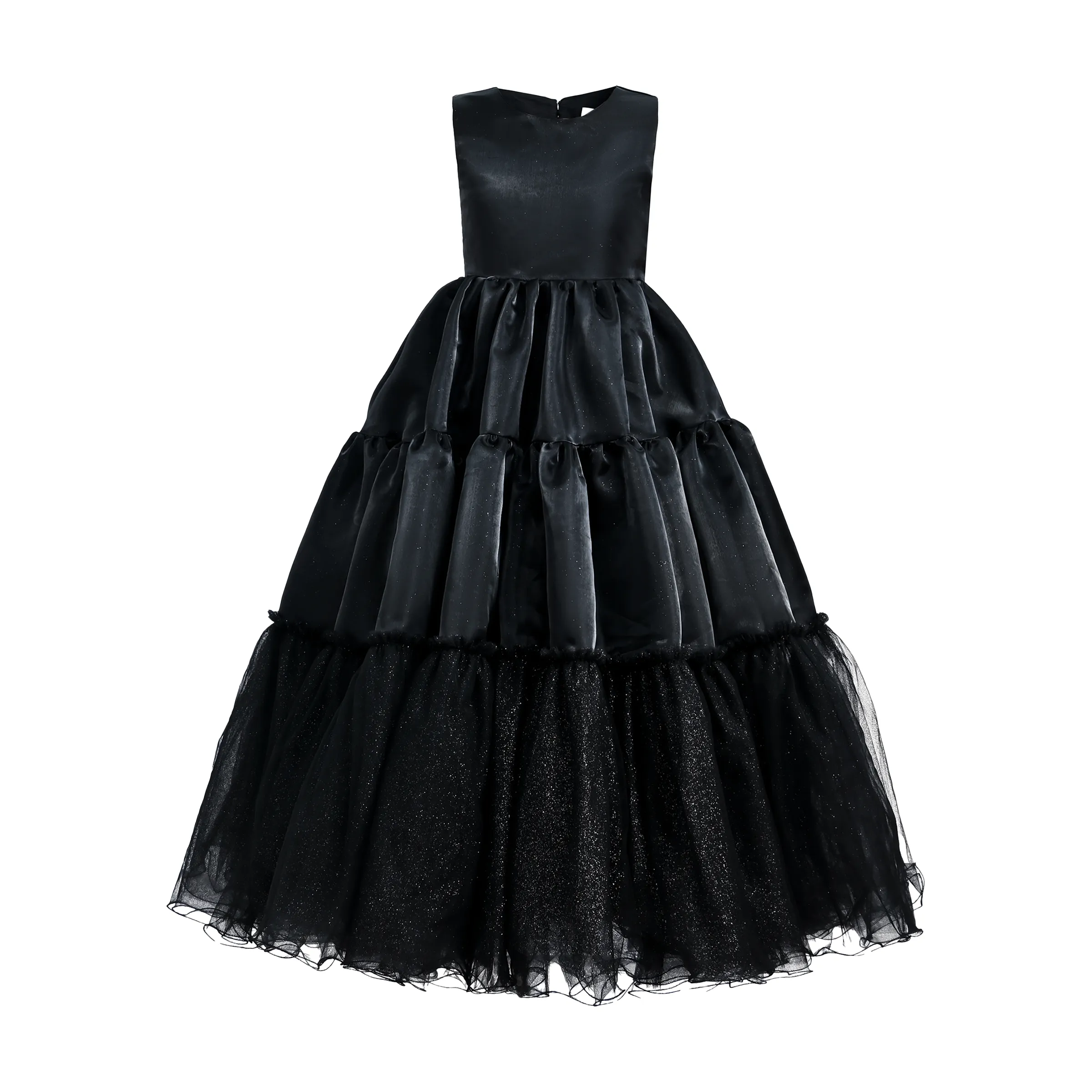 Black Layered Teola Dress