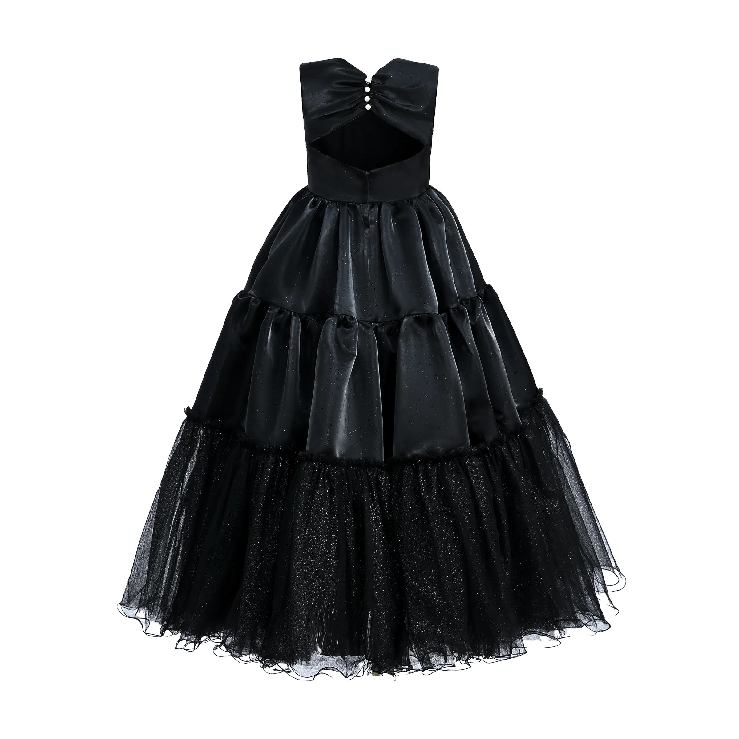 Black Layered Teola Dress