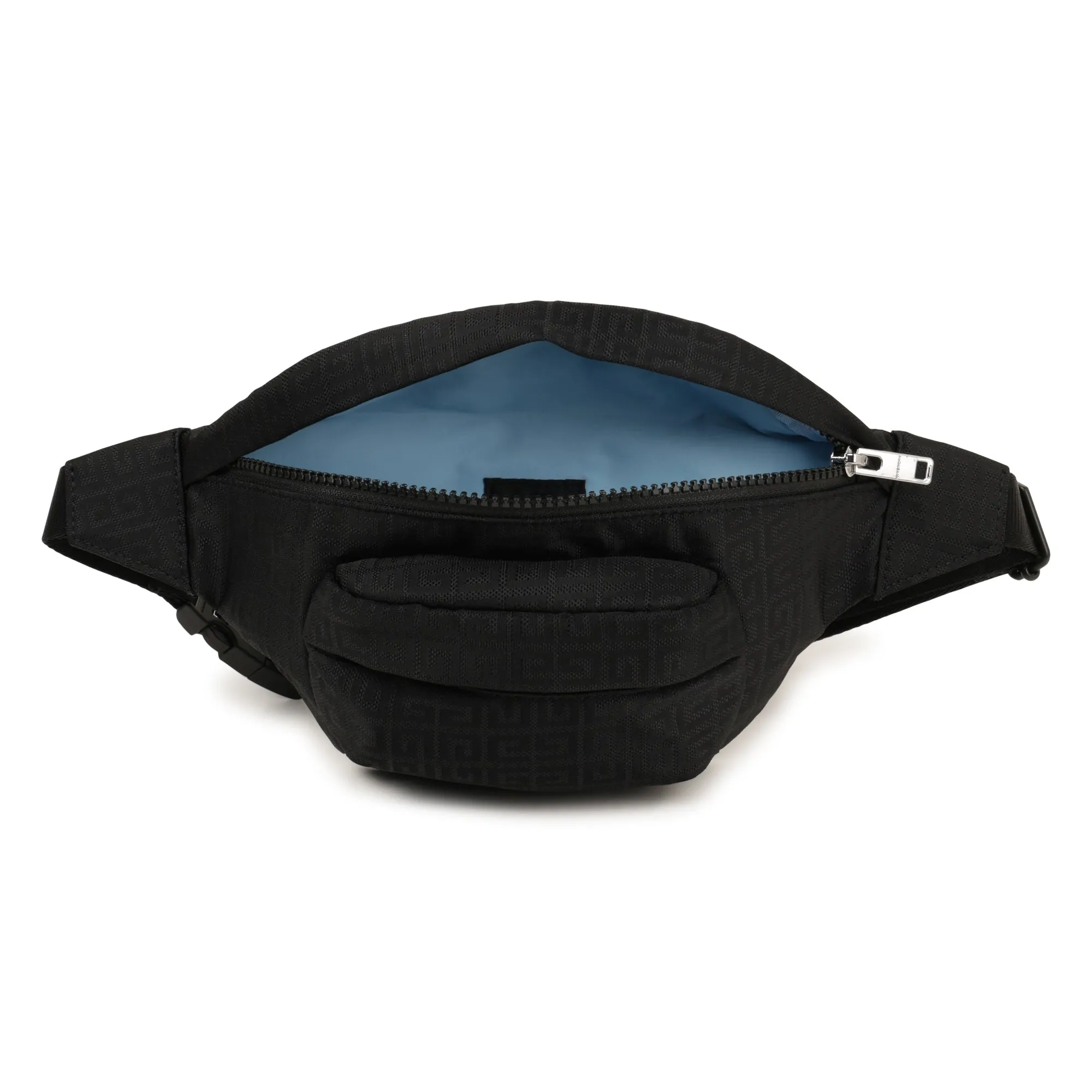 Black Light Blue Accented Fanny Pack