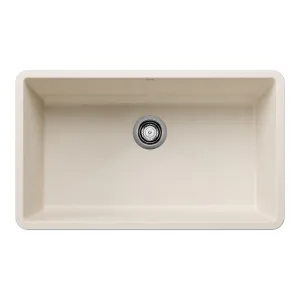 Blanco 440150 Precis 32" Undermount Single Basin Silgranit Kitchen Sink - White