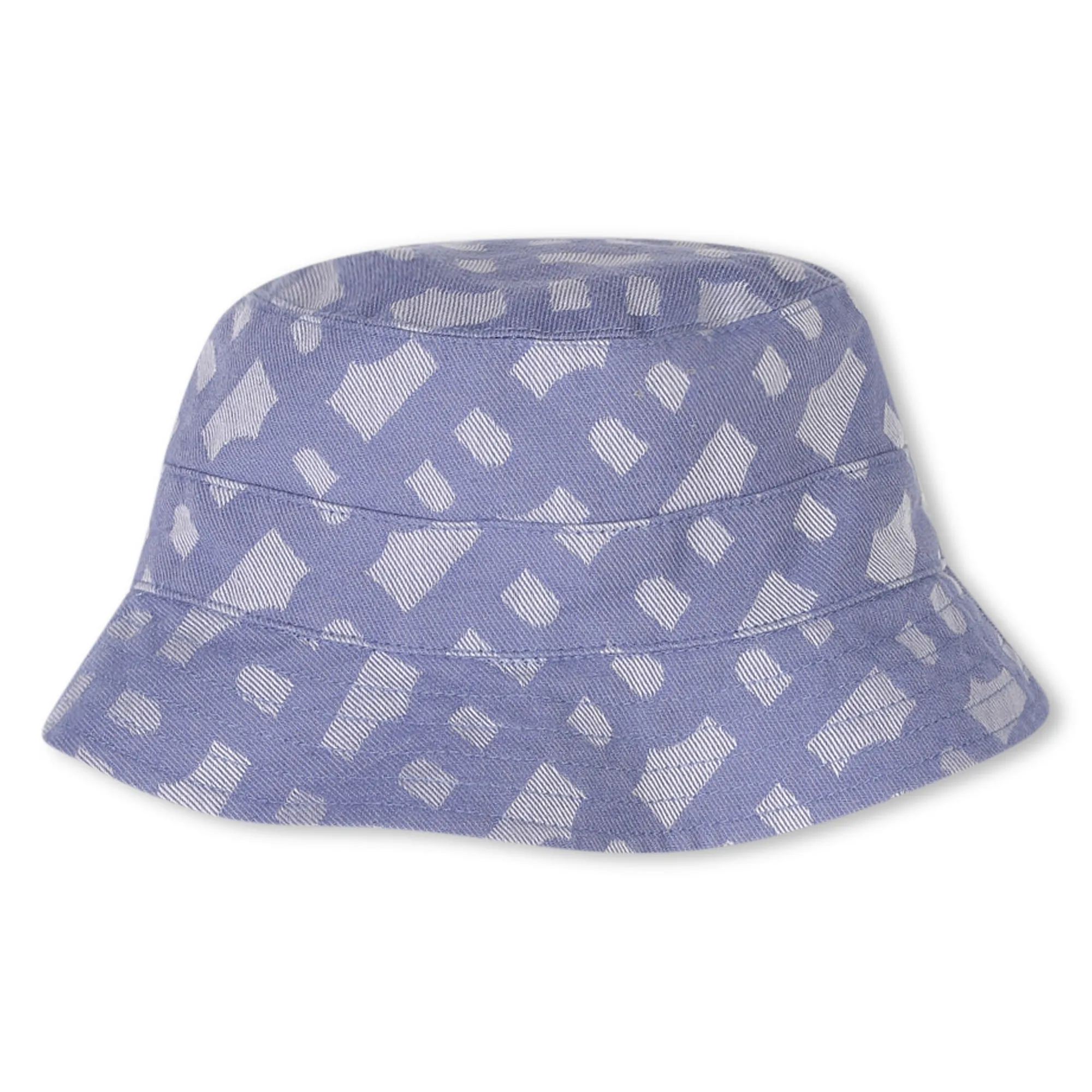 Blue Patterned All-in-One Bucket Hat Set