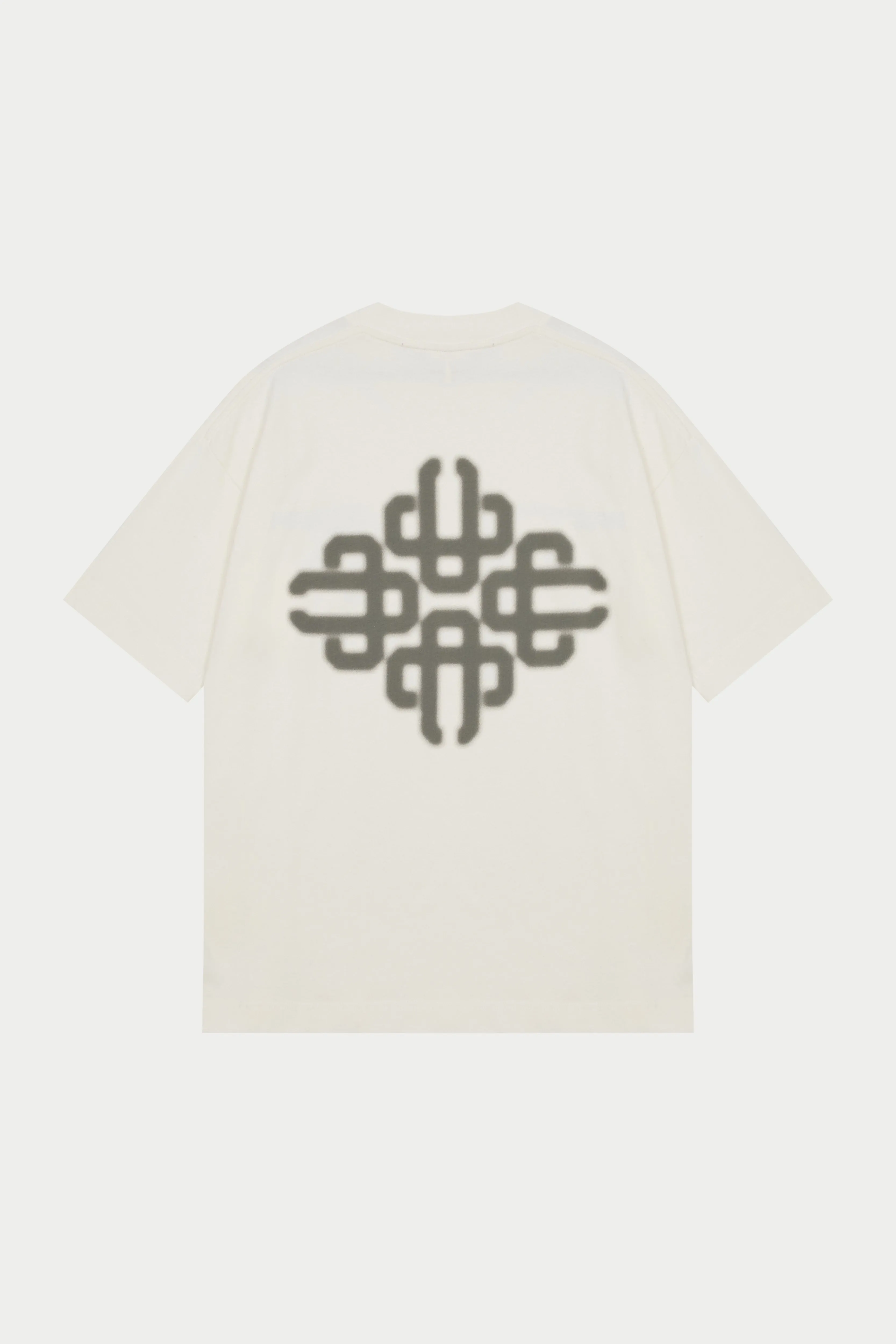 BLURRED GRAPHIC EMBLEM T-SHIRT - KHAKI