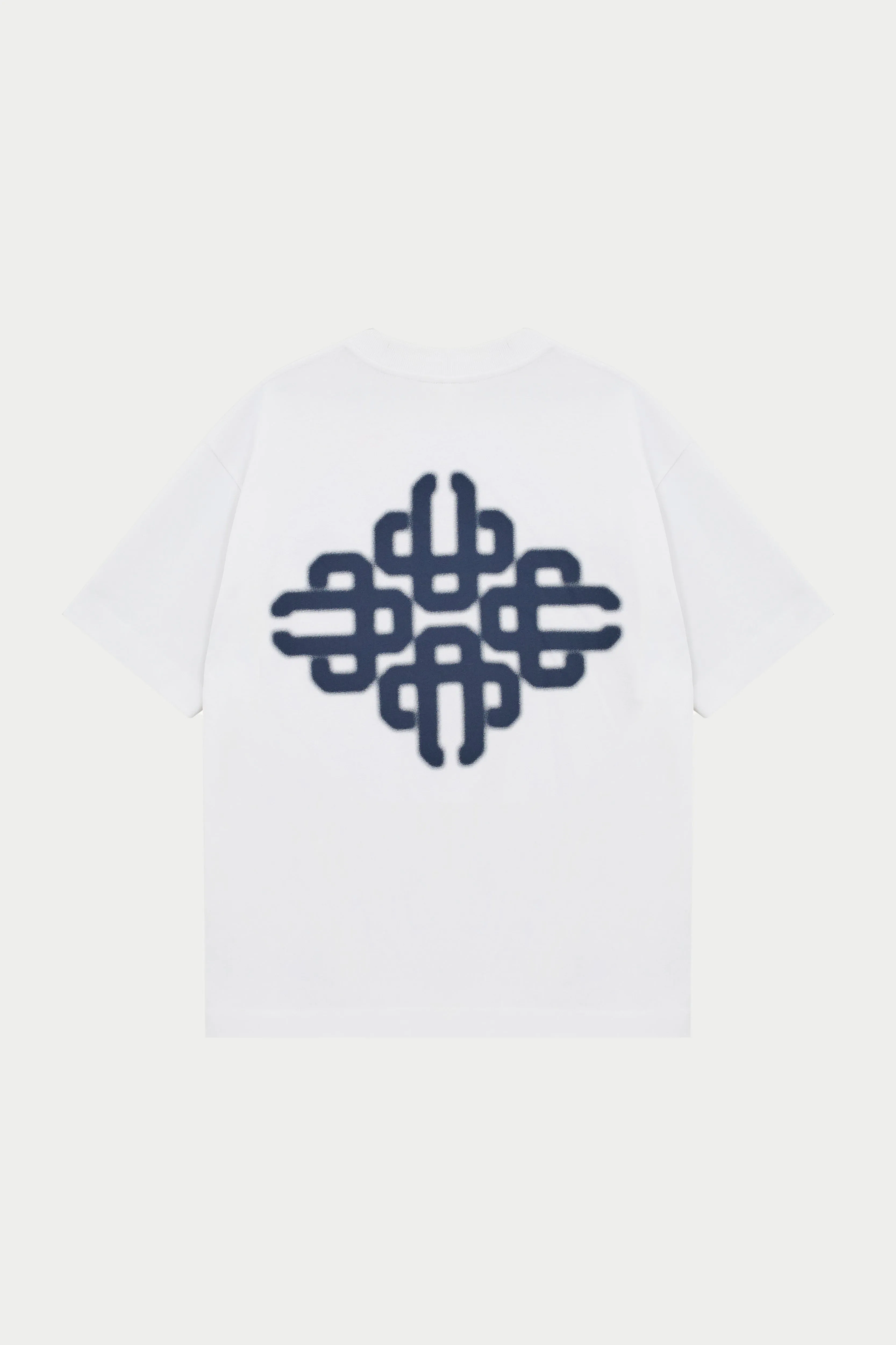 BLURRED GRAPHIC EMBLEM T-SHIRT - NAVY