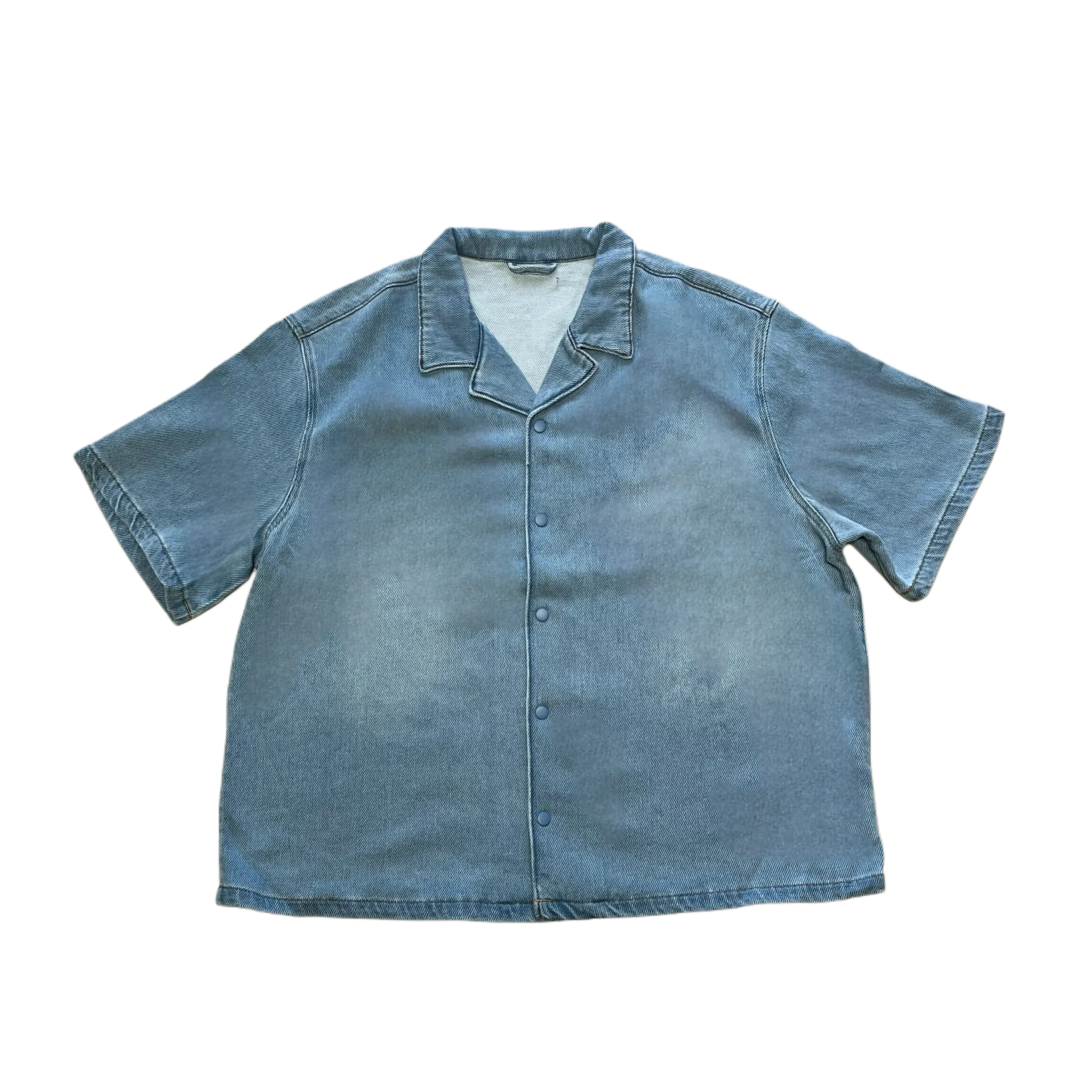 Boxy Denim Button Shirt