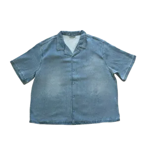 Boxy Denim Button Shirt