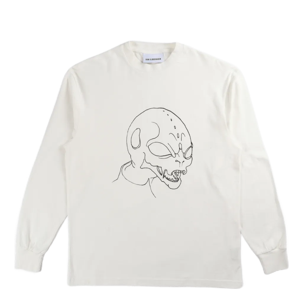 Boxy Tee Long Sleeve Off White