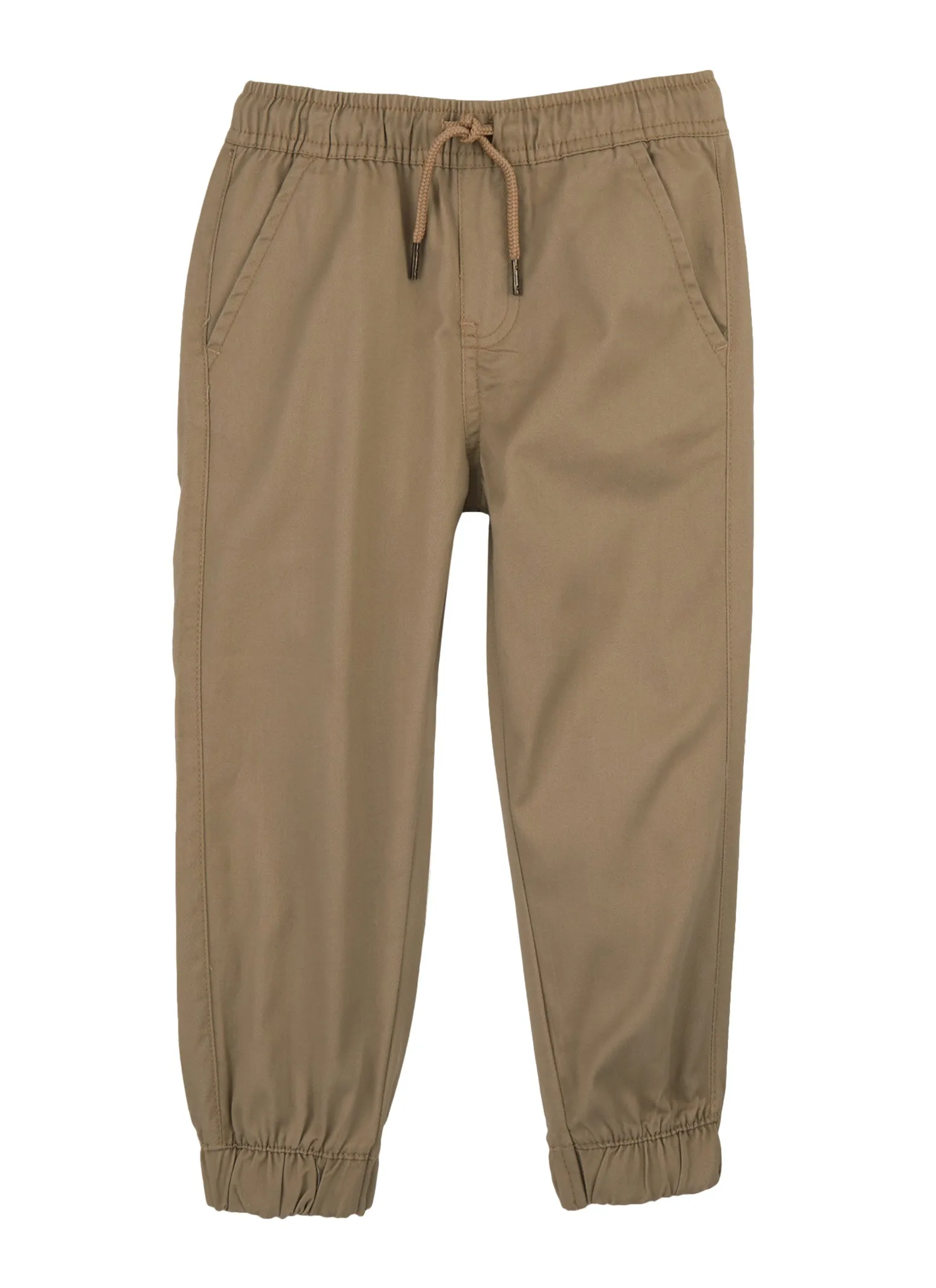 Boys 4-7 Twill Drawstring Waist Joggers