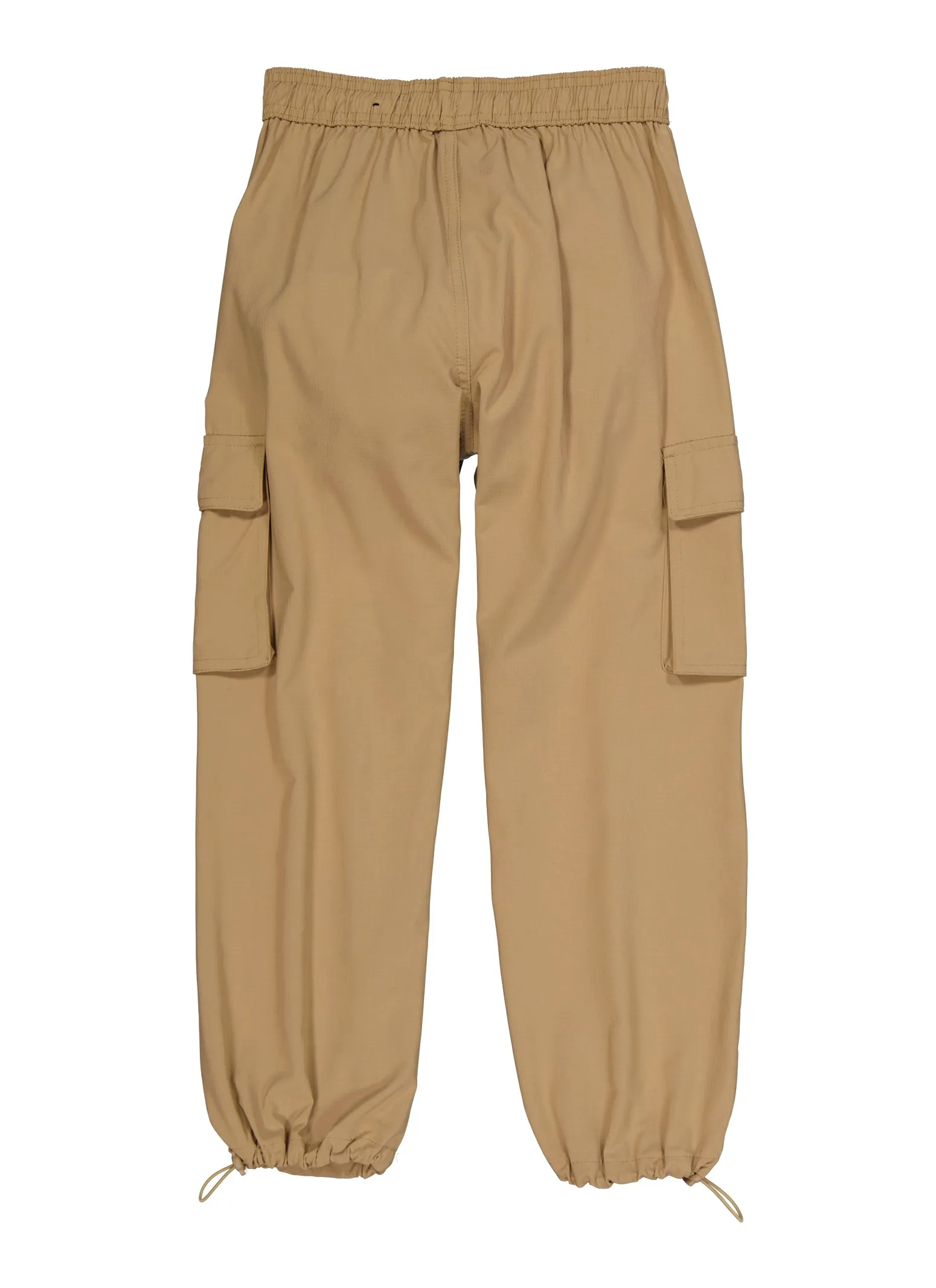 Boys Cargo Pocket Drawstring Hem Joggers