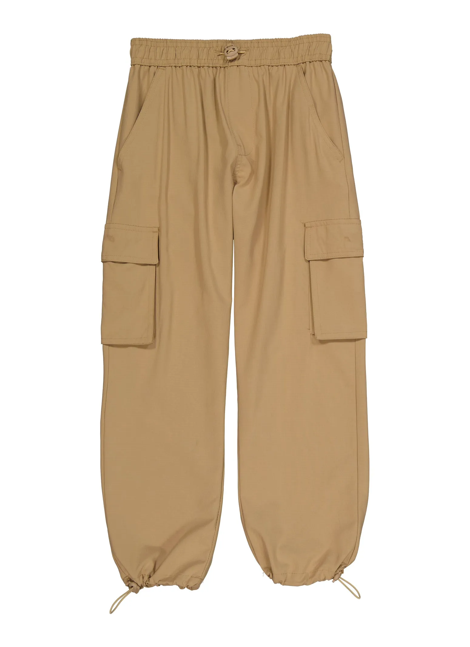Boys Cargo Pocket Drawstring Hem Joggers