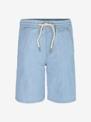 Boys Chambray Shorts in Blue