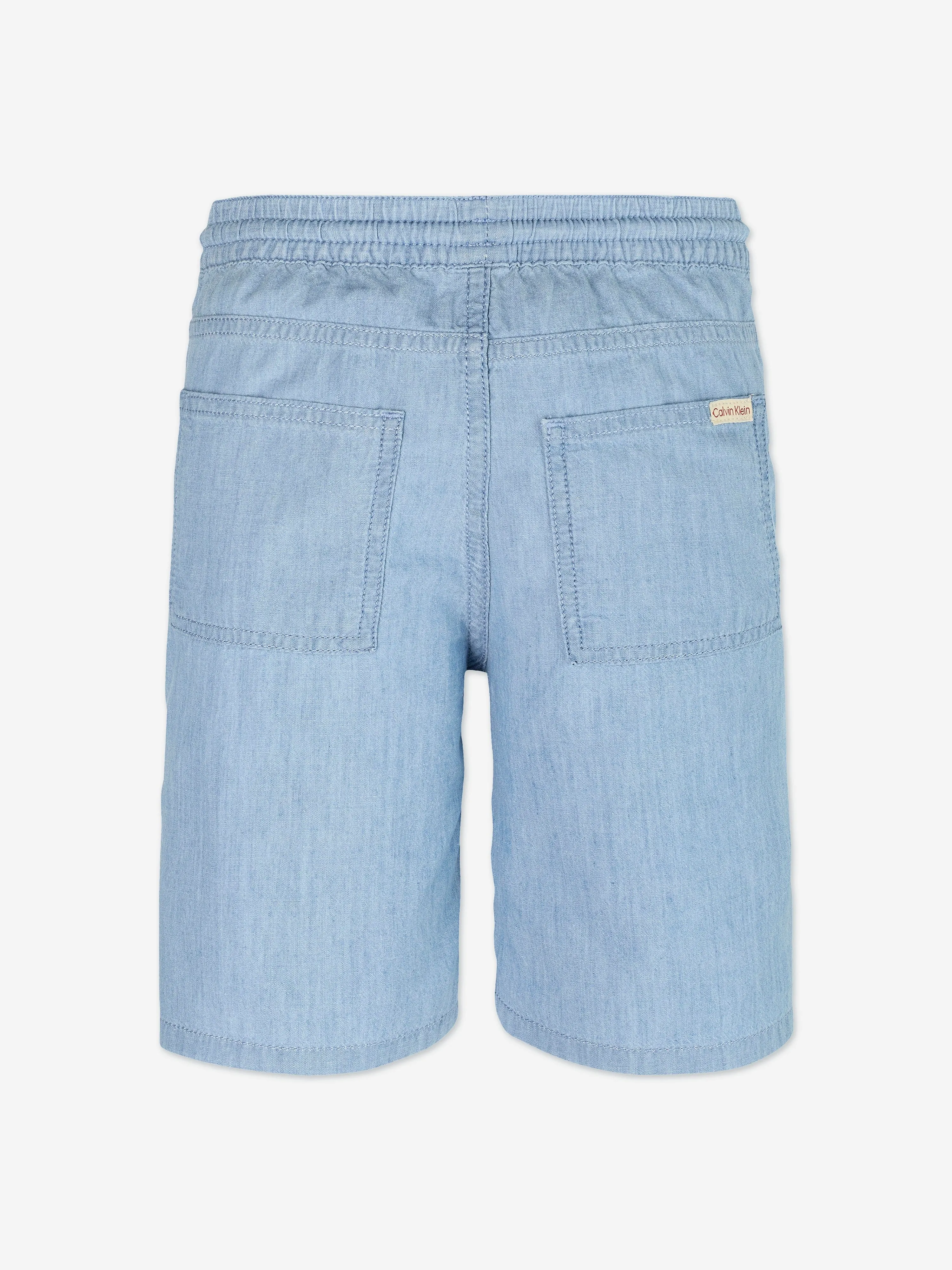 Boys Chambray Shorts in Blue