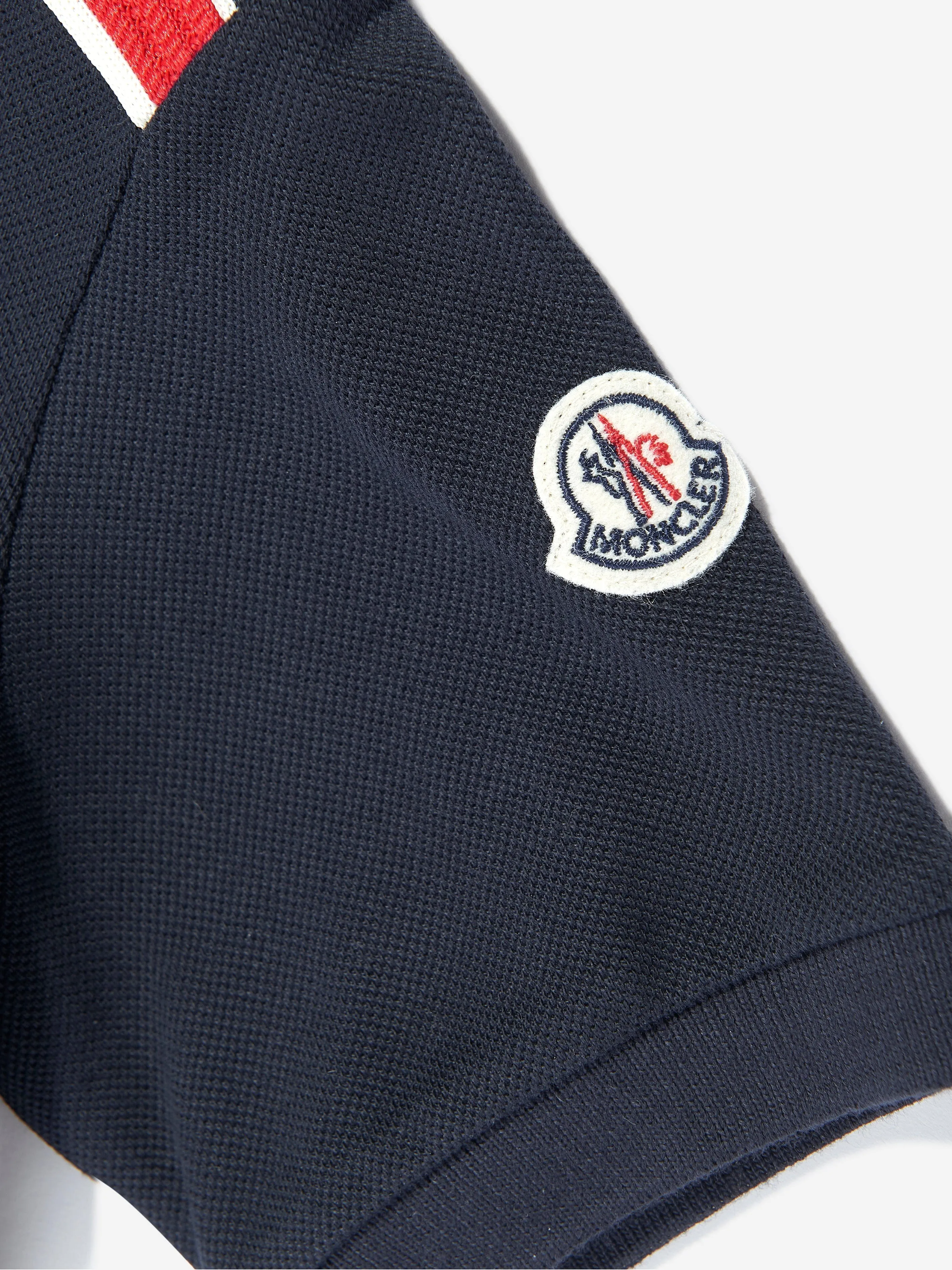 Boys Cotton Piqué  Polo Shirt in Navy